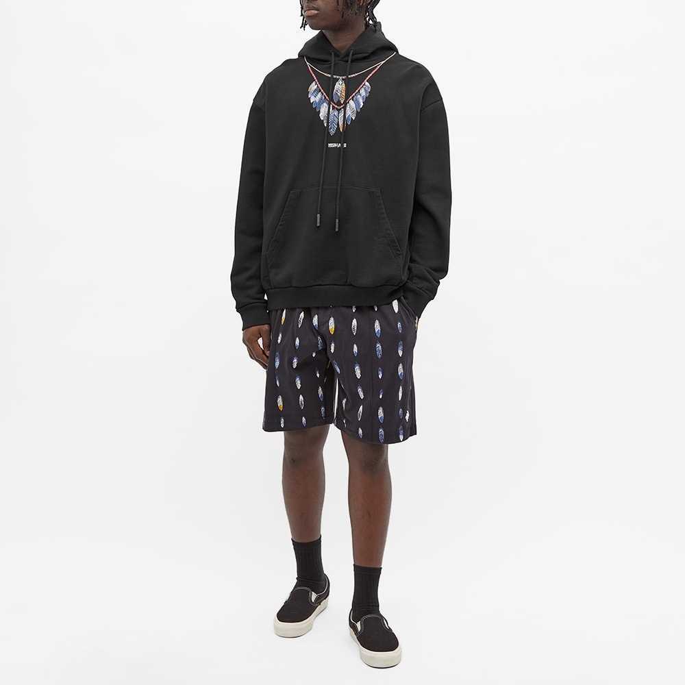 Marcelo Burlon Dbl Chain Feathers Oversized Hoody - 6