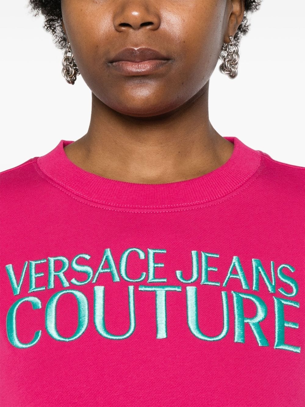 logo-embroidered cotton sweatshirt - 5
