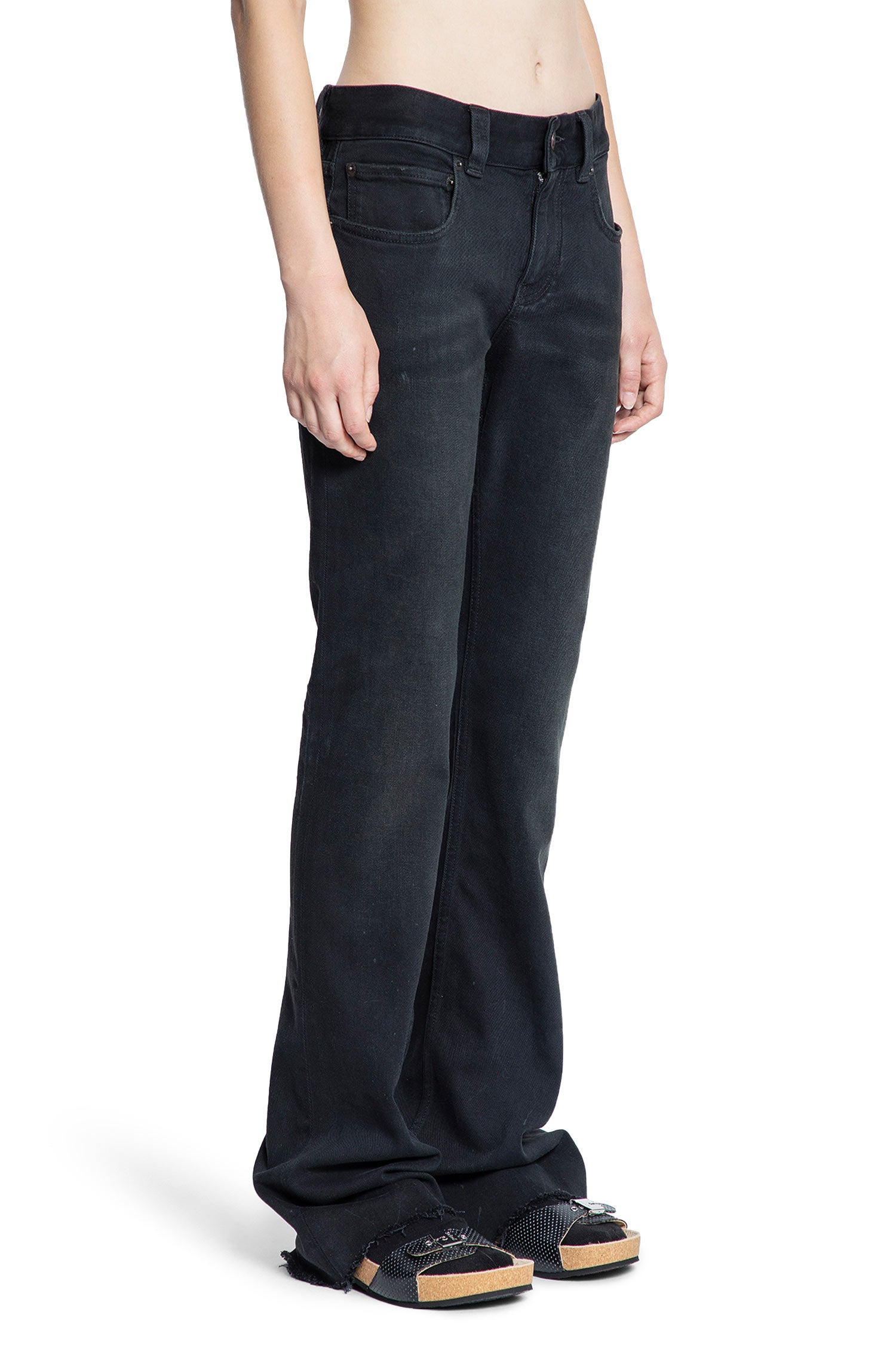 Slim-Fit-Bootcut-Pants-In-Cotton-Denim - 2