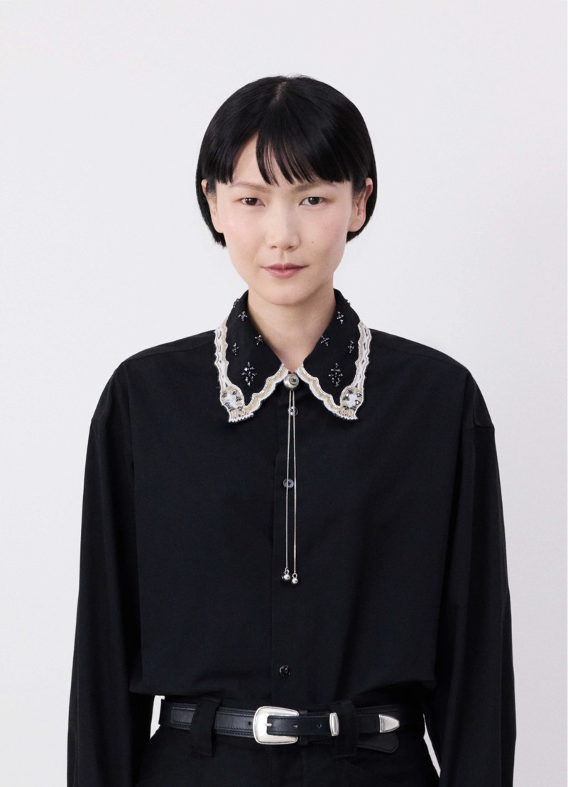 CAT EYE RATTLE BOLO TIE 3