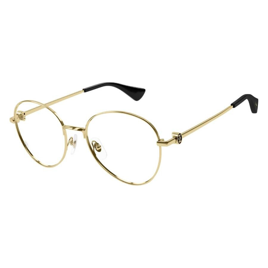 Cartier C Decor Demo Phantos Ladies Eyeglasses CT0449O 001 52 - 2