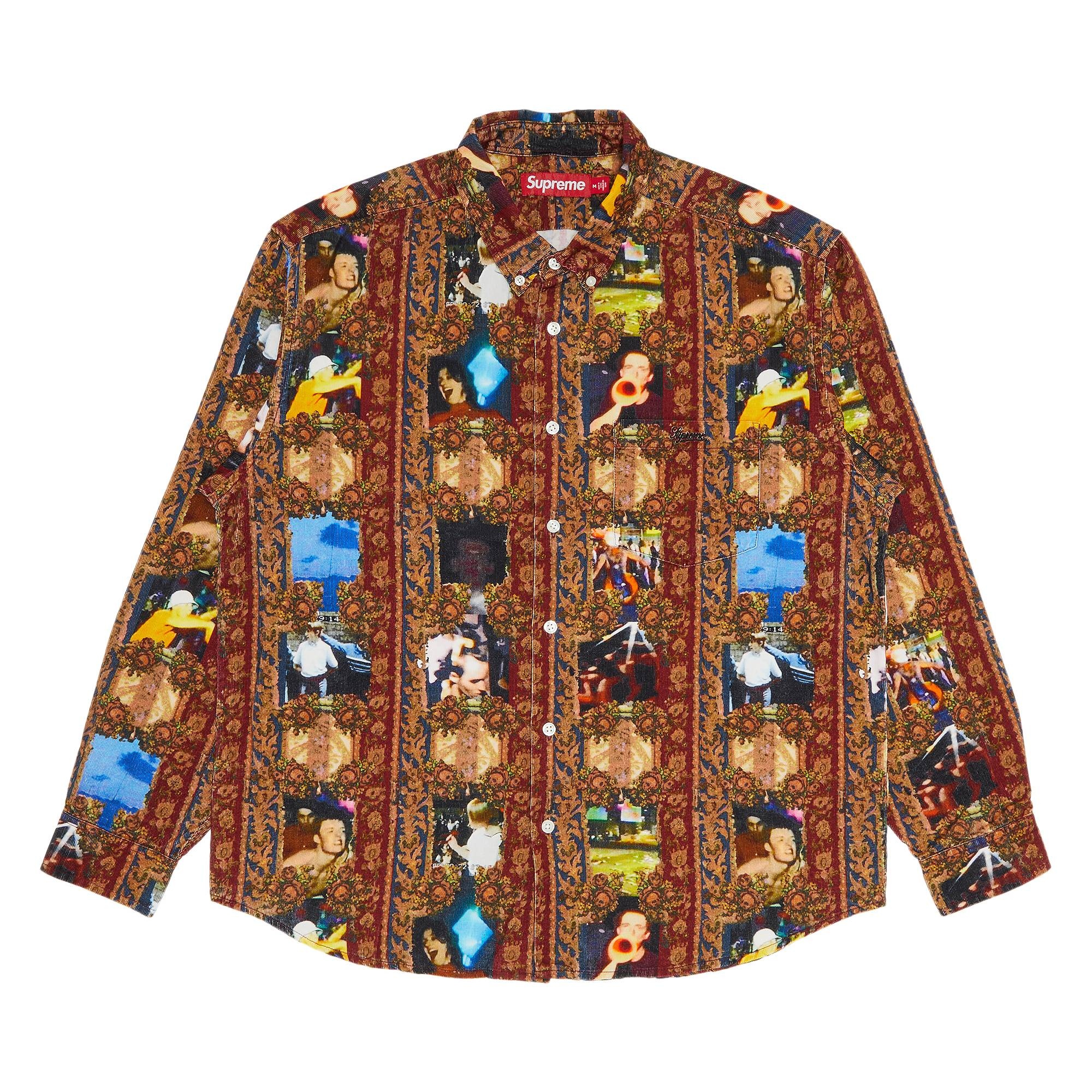 Supreme x Mark Leckey Hardcore Printed Corduroy Shirt 'Multicolor' - 1