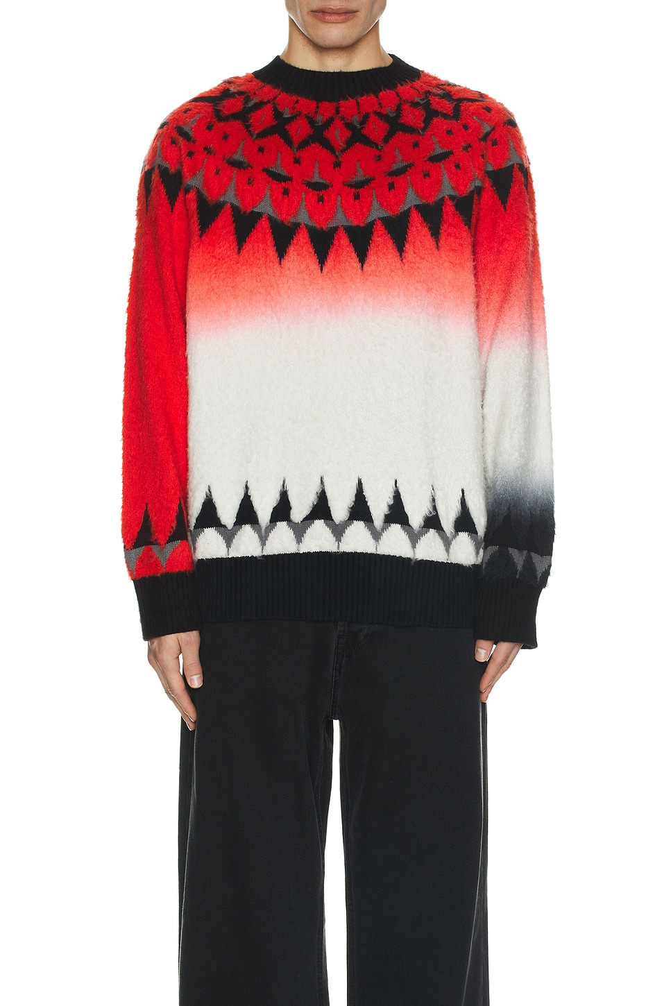 Jacquard Knit Pullover - 3