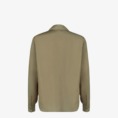 FENDI Green silk shirt outlook