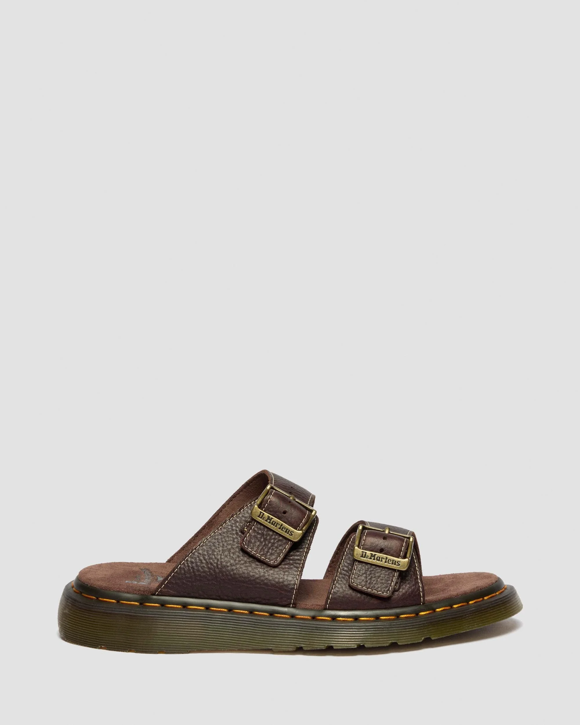 Josef Grizzly Leather Slide Sandals - 1