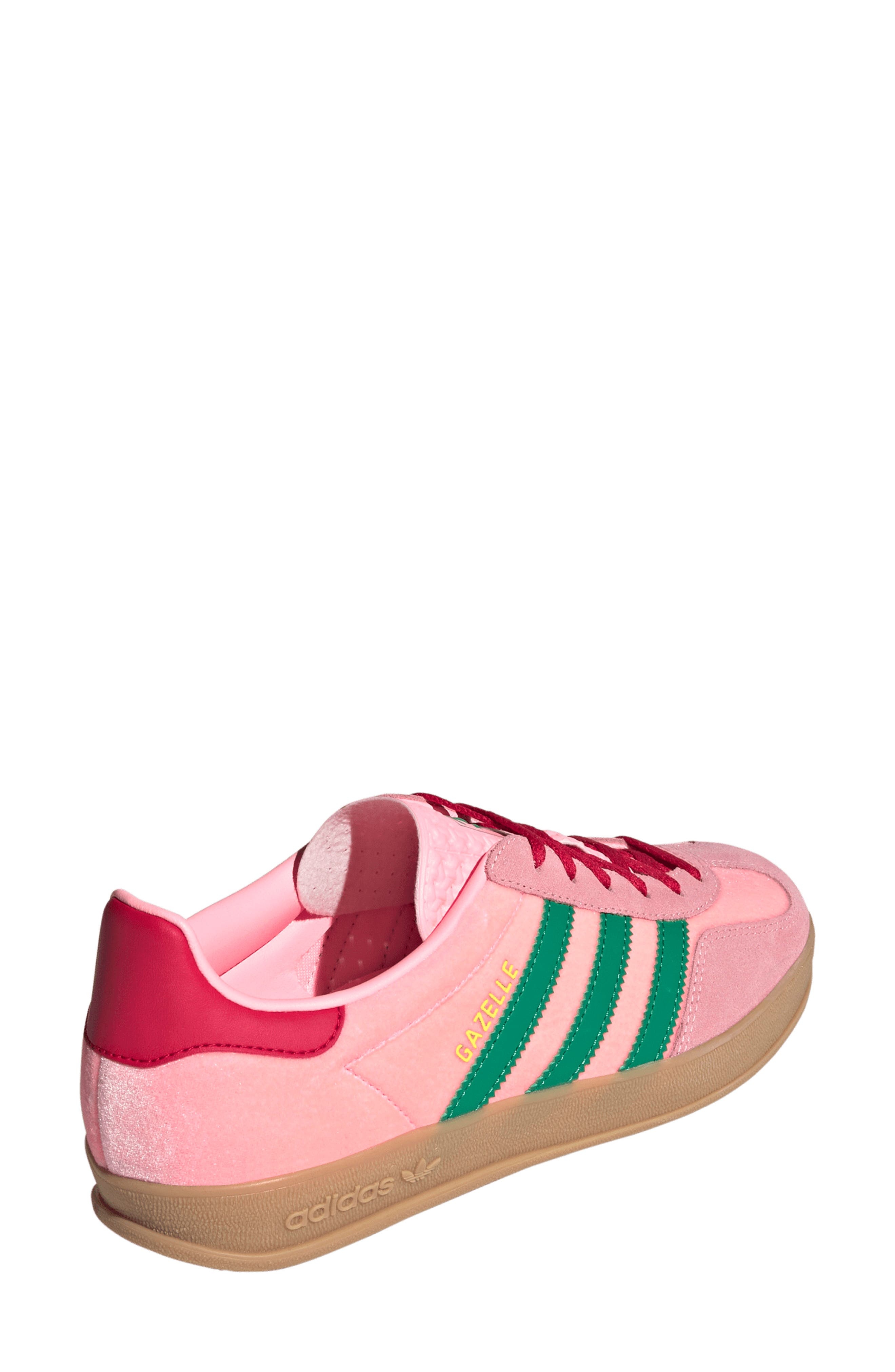 adidas Gazelle Indoor Sneaker in Pink/Court Green/Gum at Nordstrom - 2