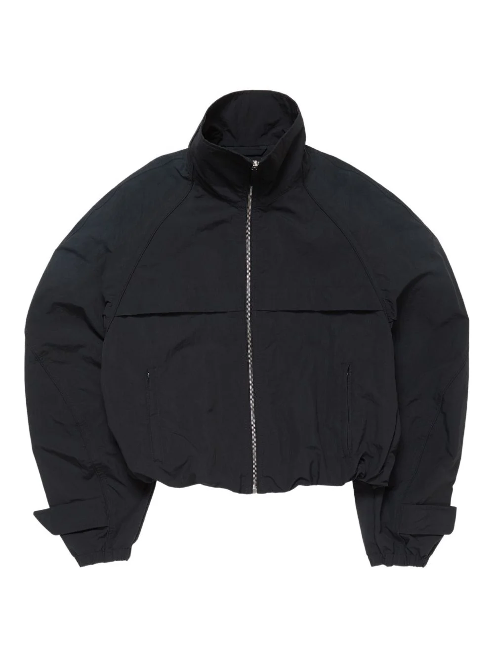 high-collar zip-up jacket - 1