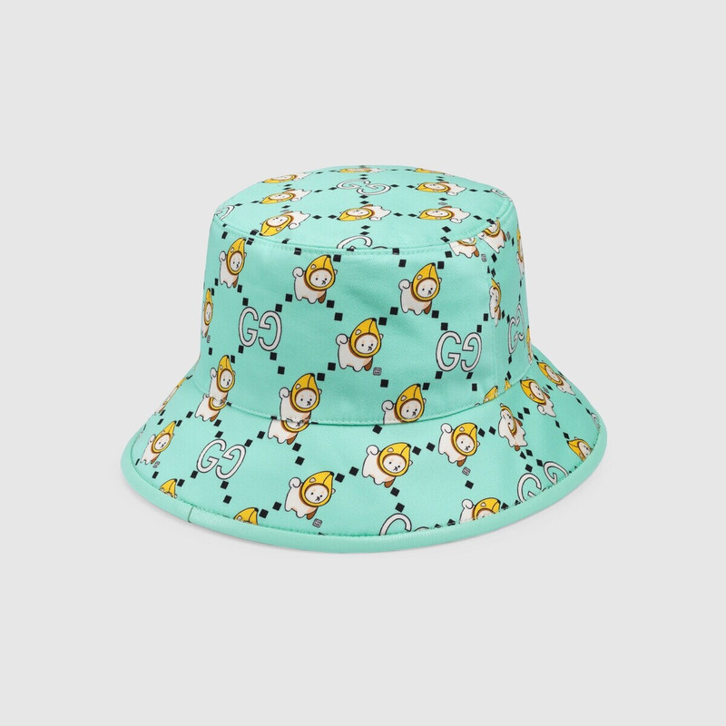 GG animal print cotton bucket hat 3
