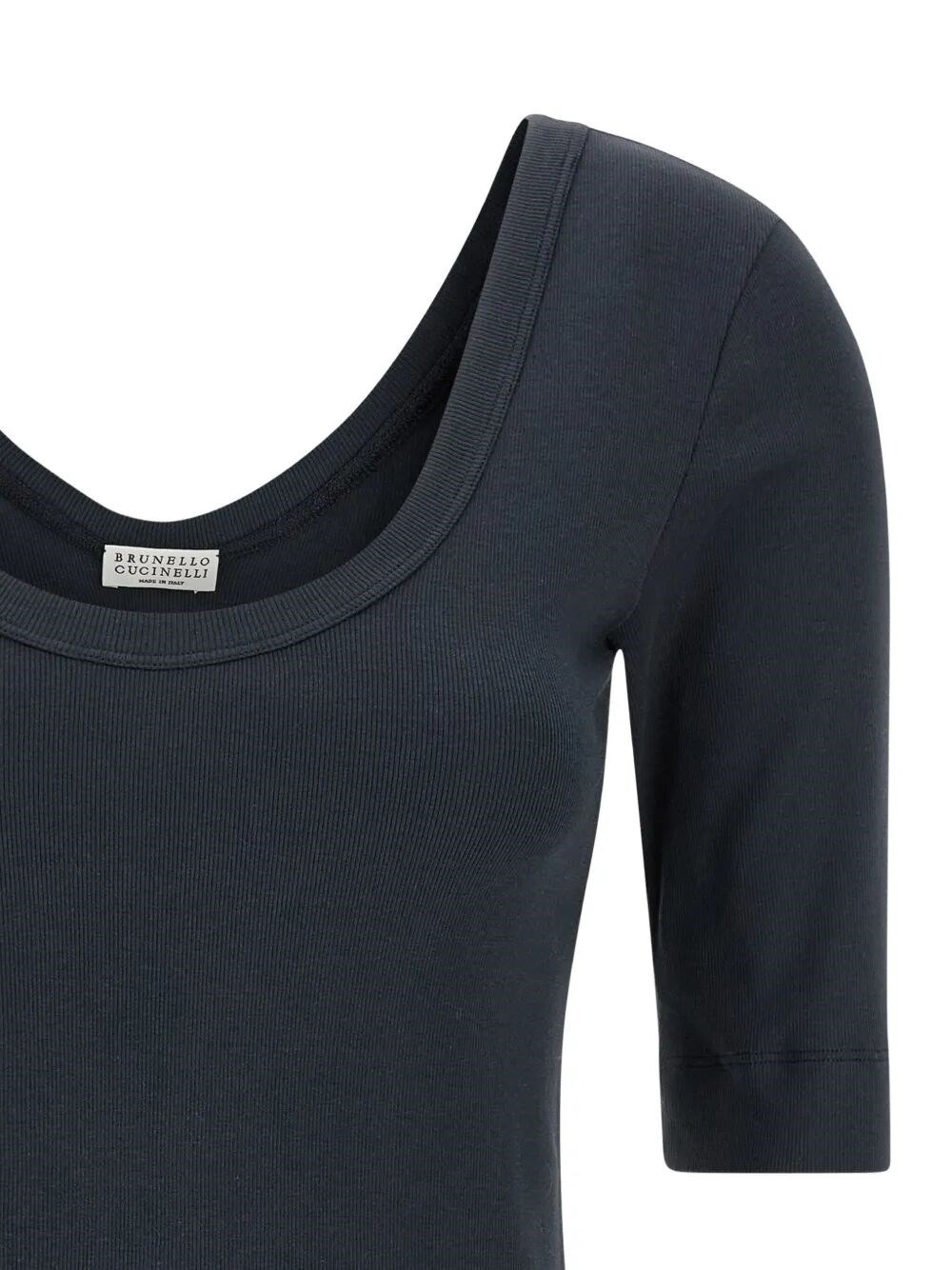 Ribbed Jersey T-Shirt - 4