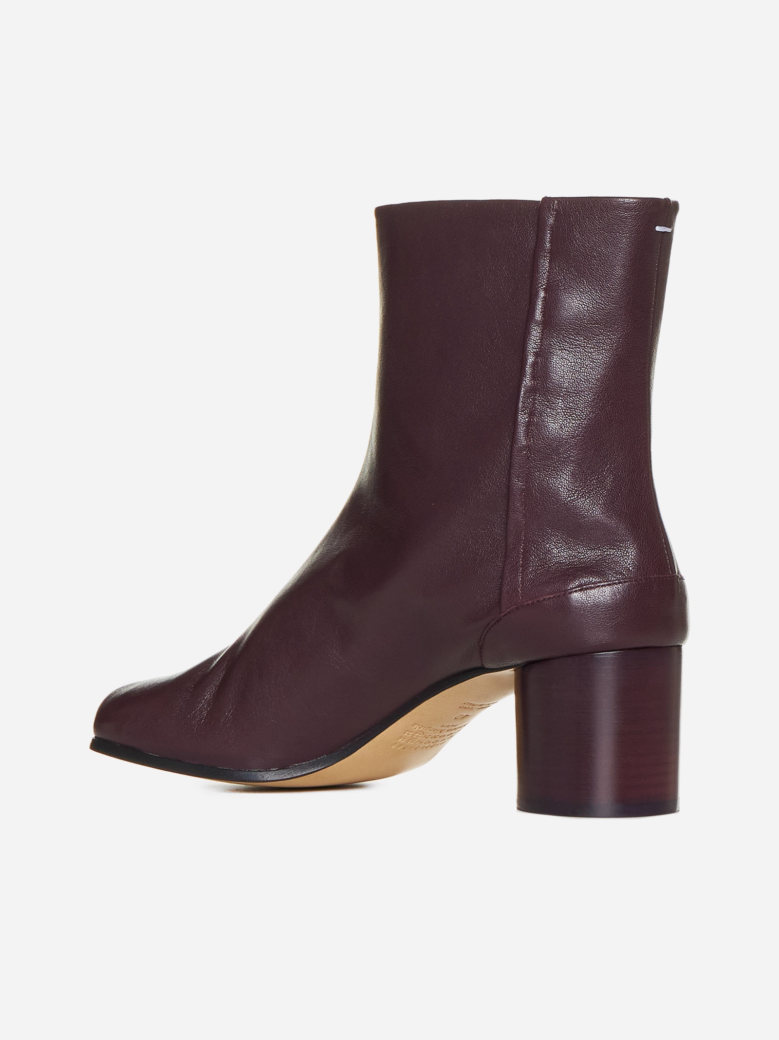 Tabi leather ankle boots - 3