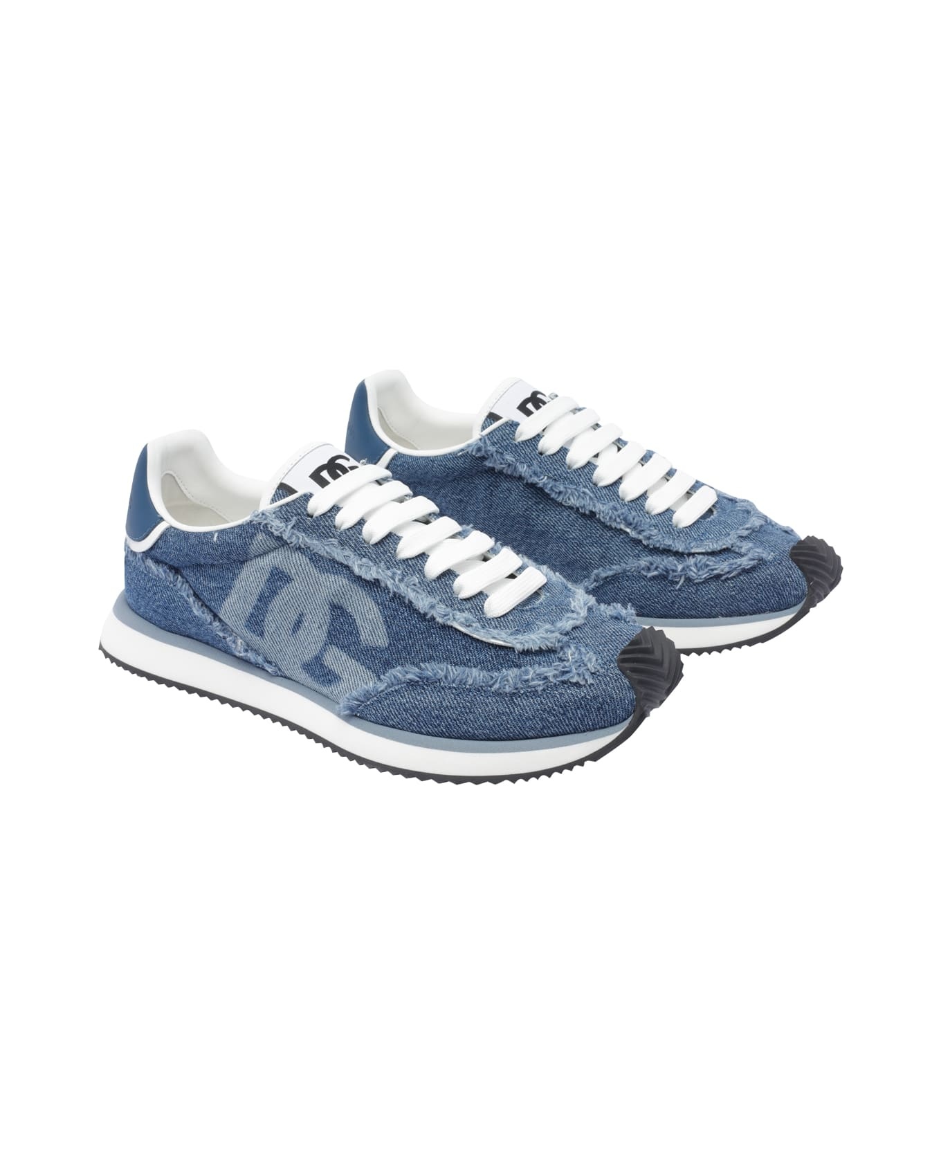 Dg Cushion Sneakers In Denim - 2