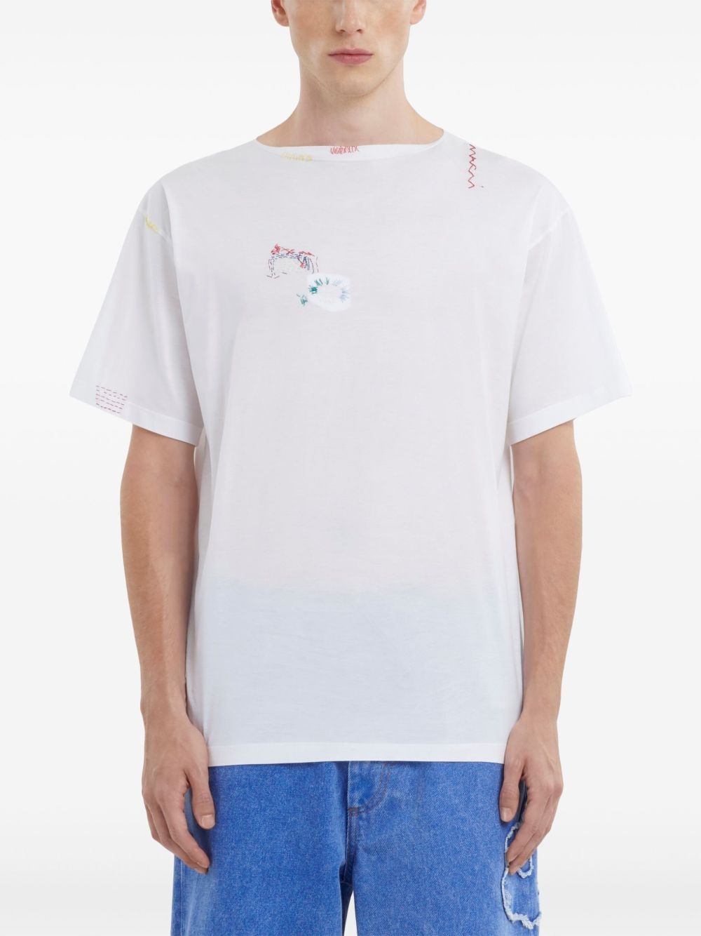 embroidered logo t-shirt - 3
