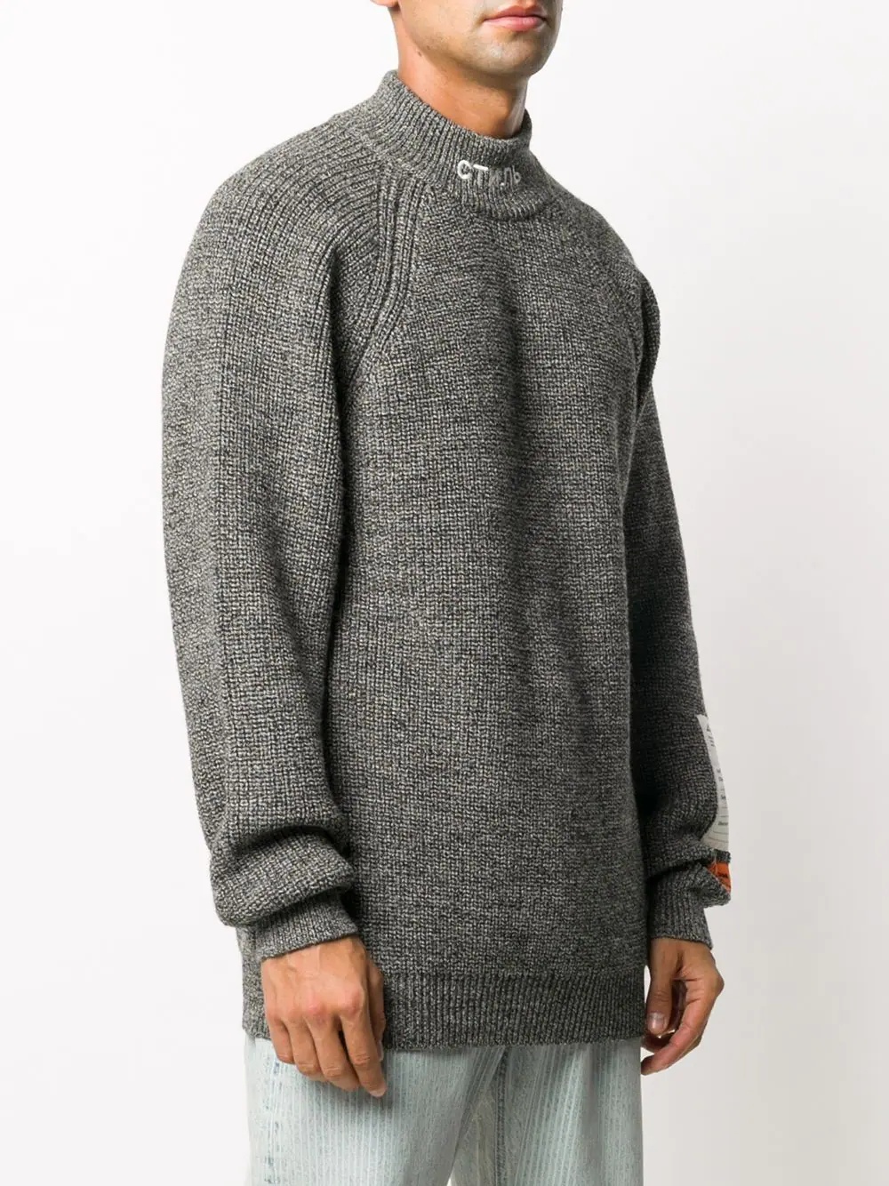 mock neck style jumper - 3