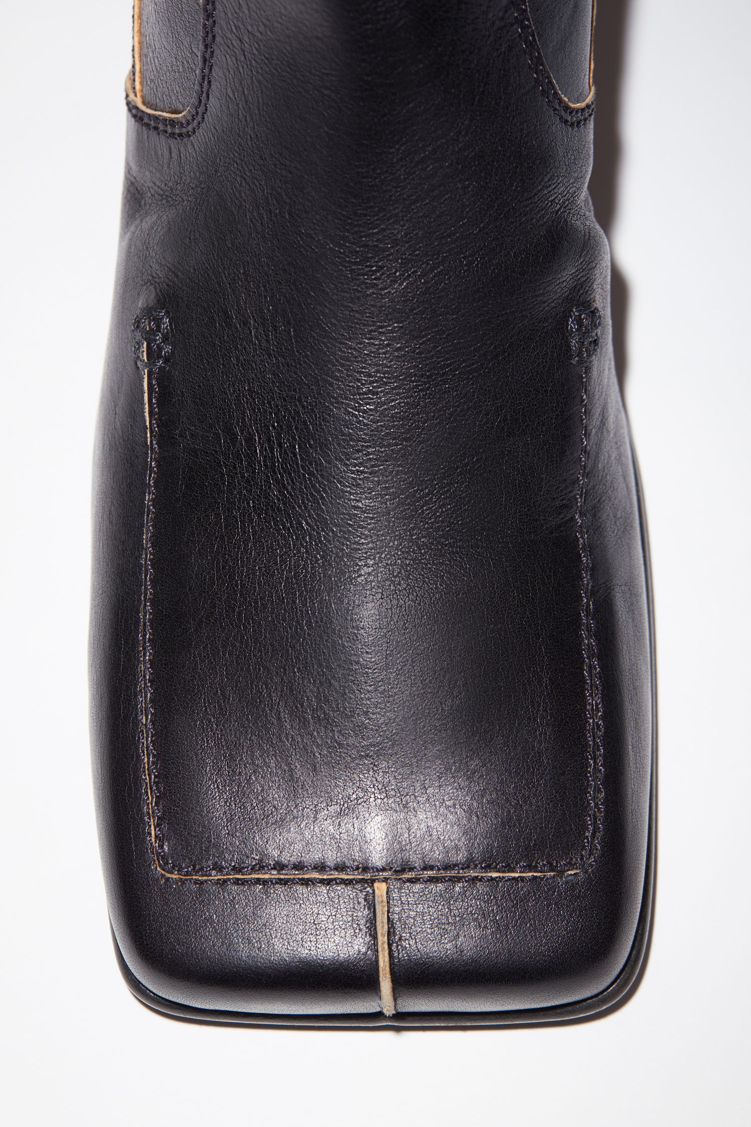 Leather ankle boots - Black - 6