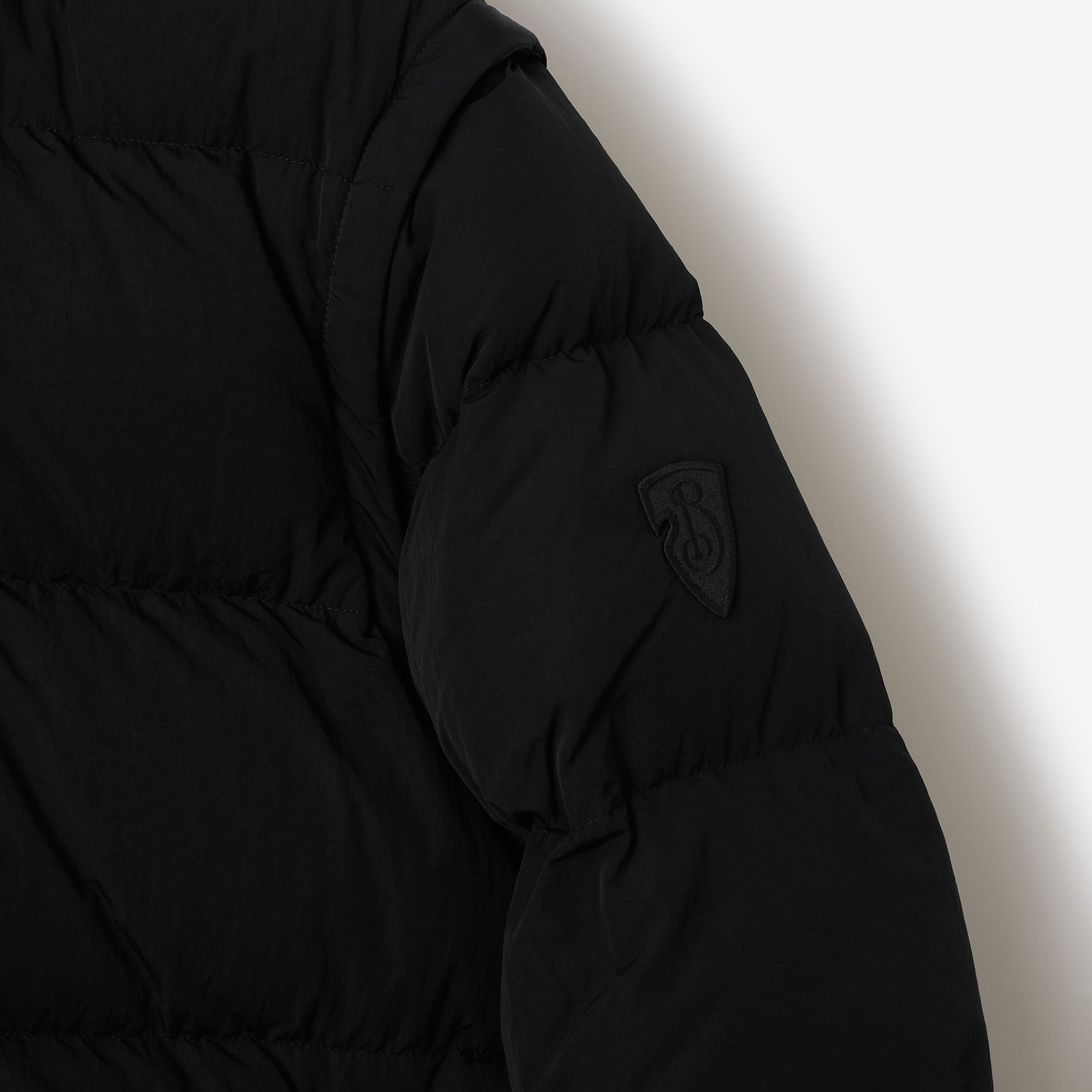 Detachable Sleeve Nylon Puffer Jacket - 7