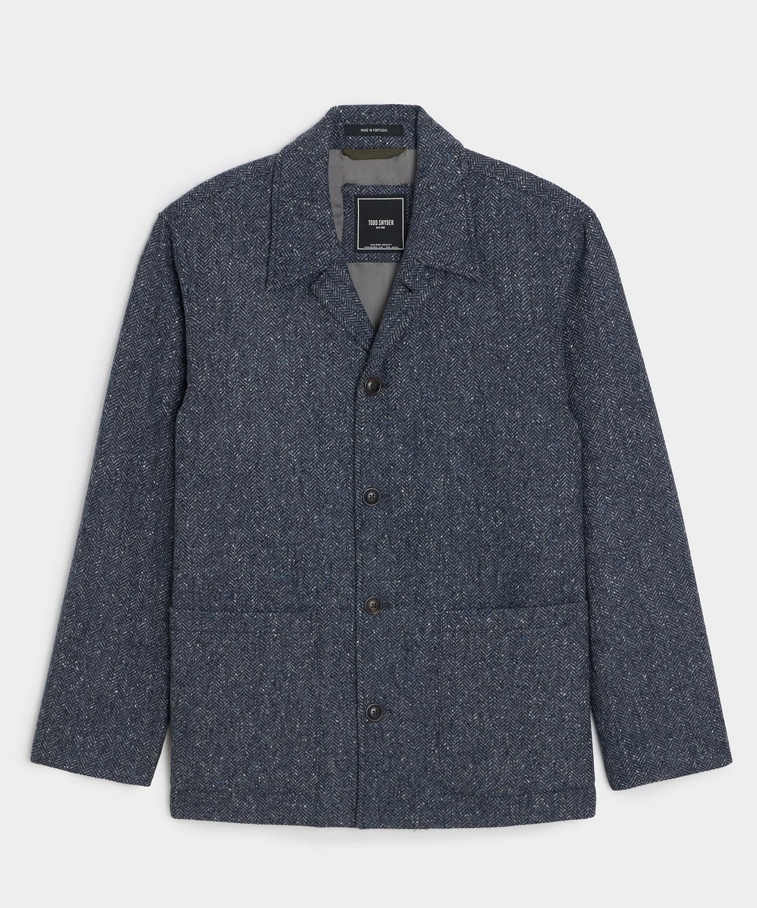 Italian Wool Herringbone Chore Coat - 1