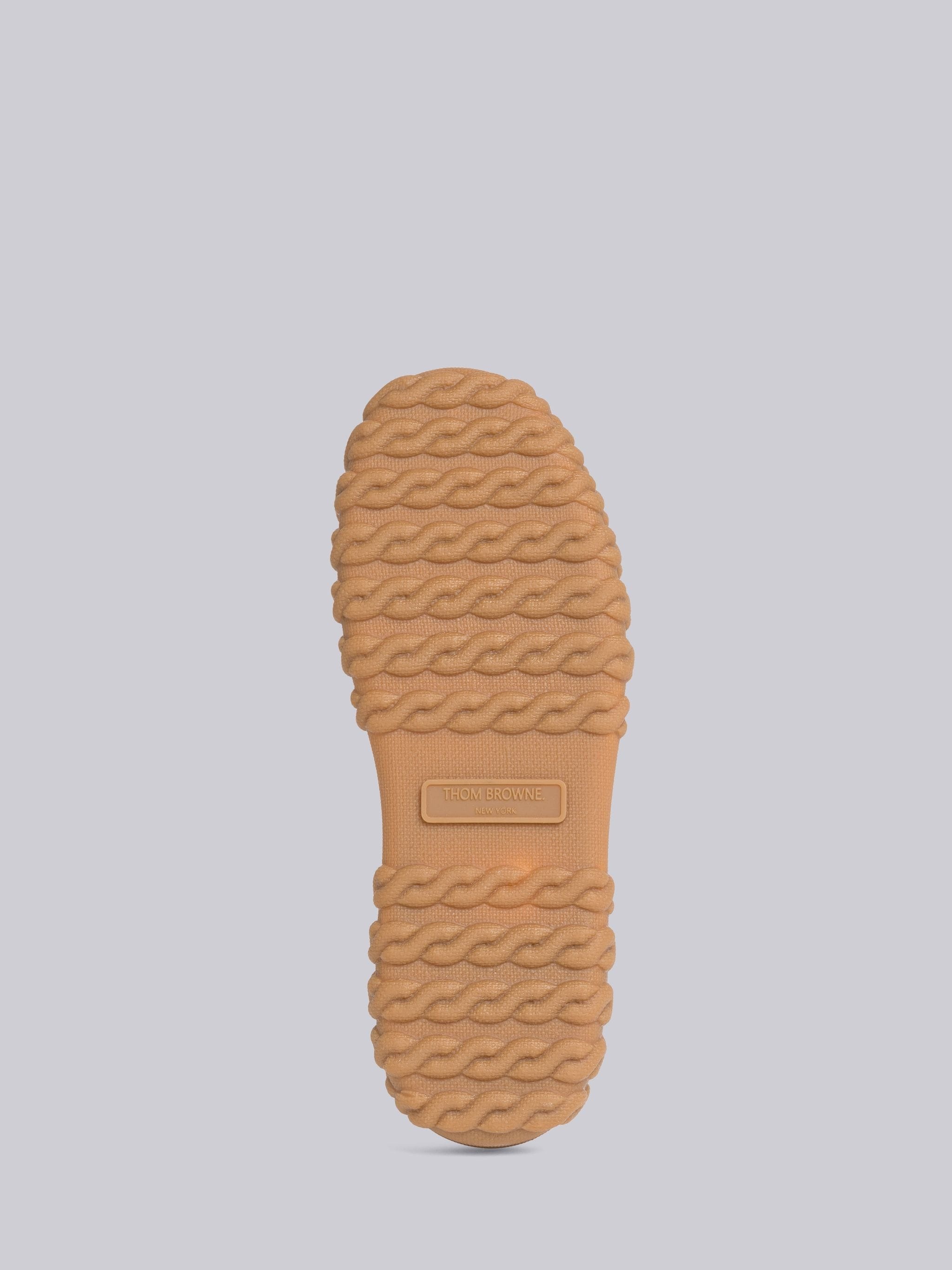 Cable Knit Sole Mid Top Court Sneaker - 5