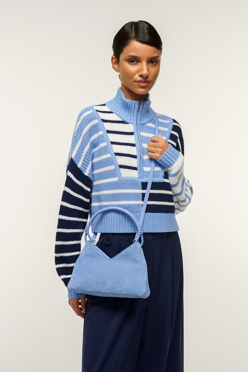 STAUD STAUD VALERIE SHOULDER BAG BLUE HYDRANGEA outlook