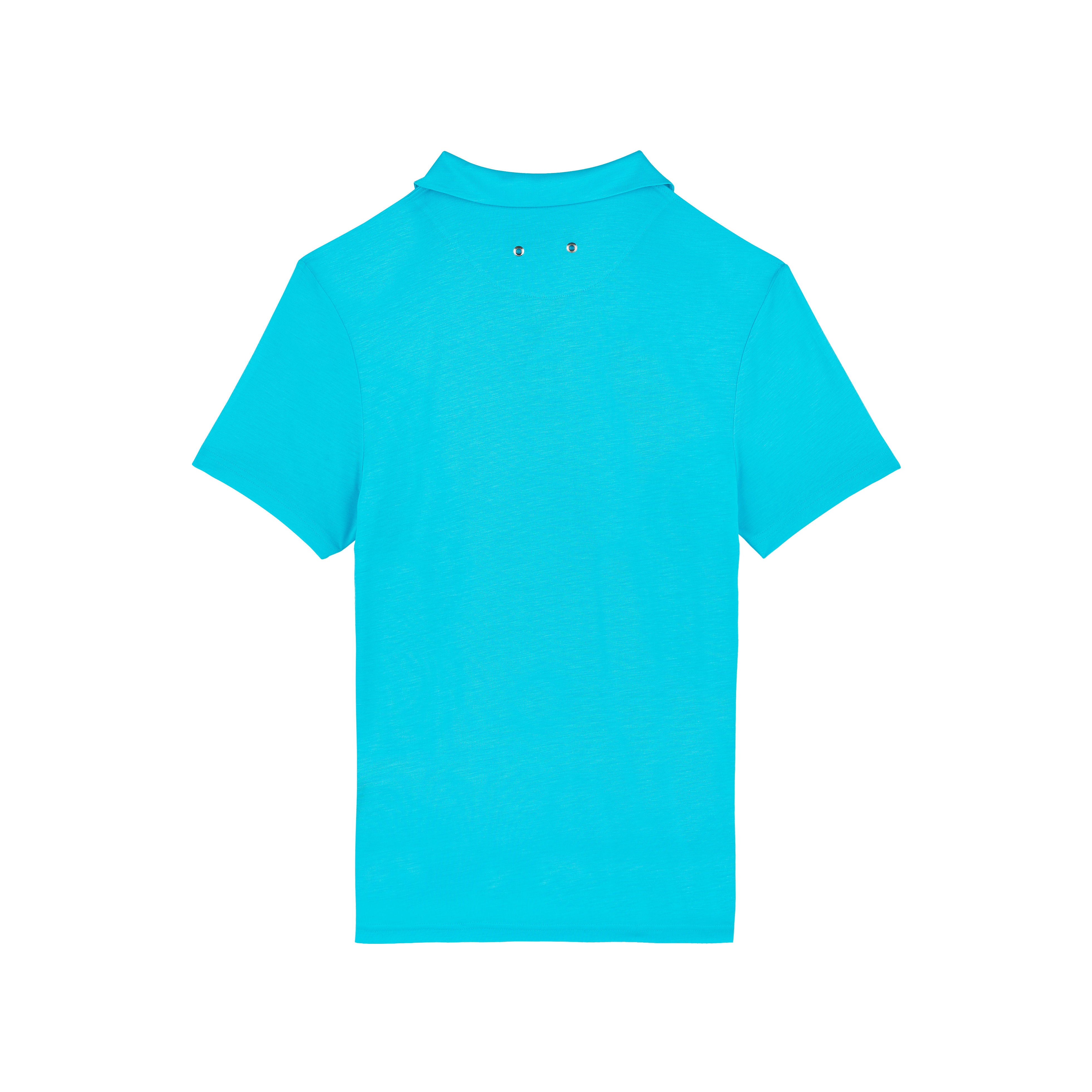 Men Tencel Polo Shirt Solid - 2