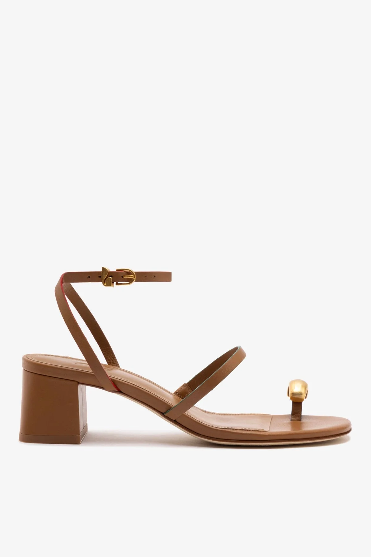 Biarritz Block In Caramel Leather - 1