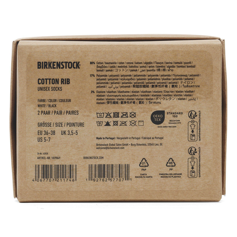 Cotton Ribbed Socks Multi Pack 3