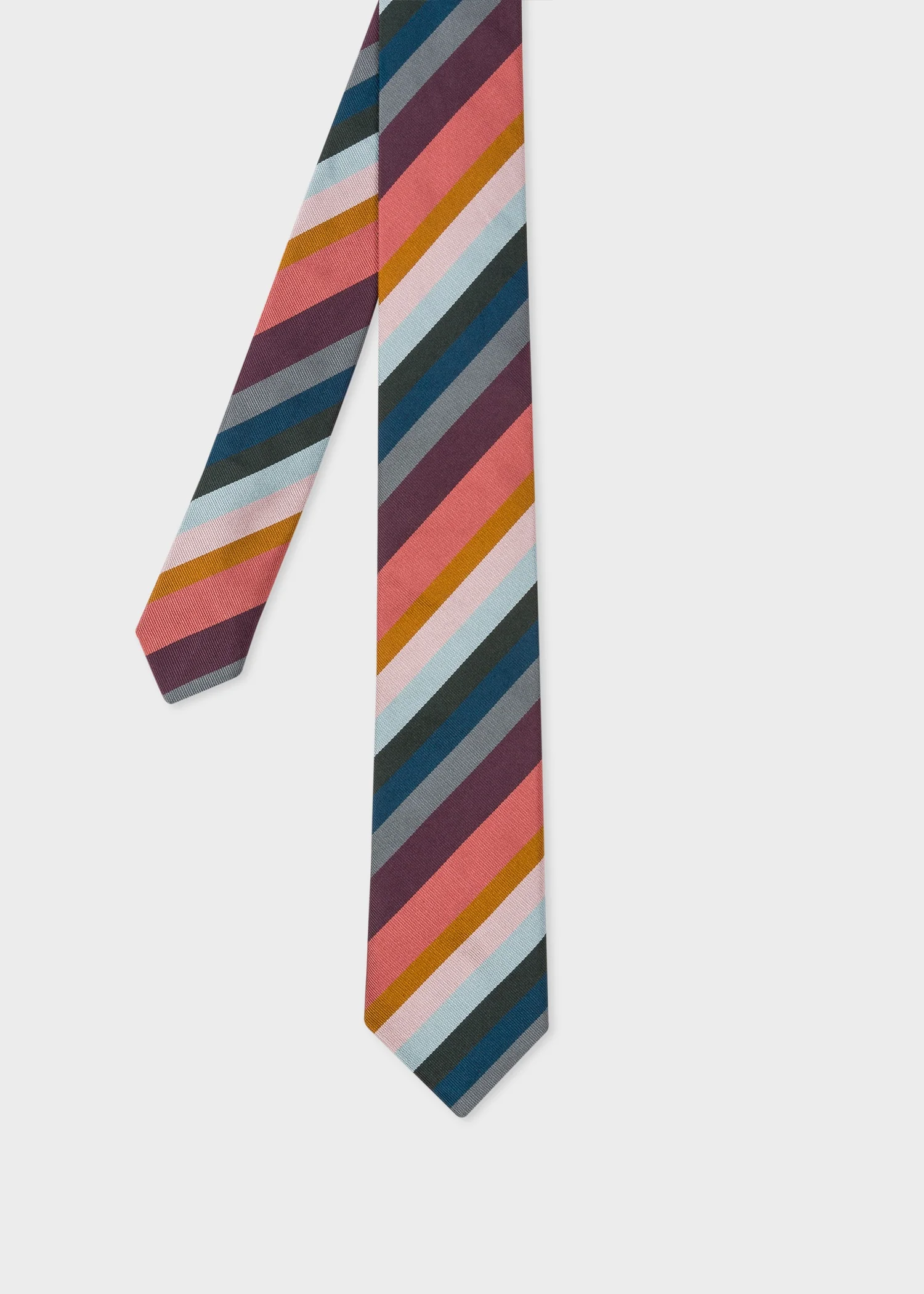 Muted 'Artist Stripe' Silk Tie - 1