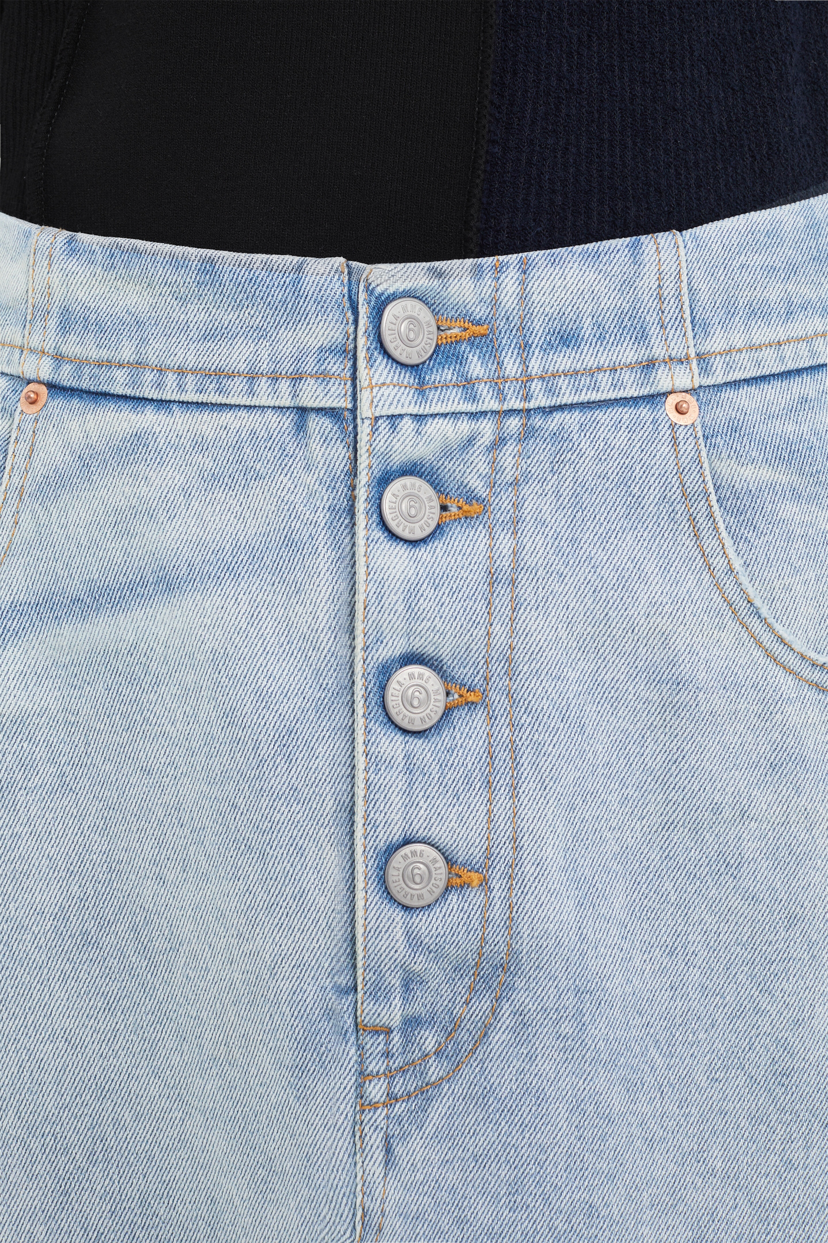 Long denim skirt - 5