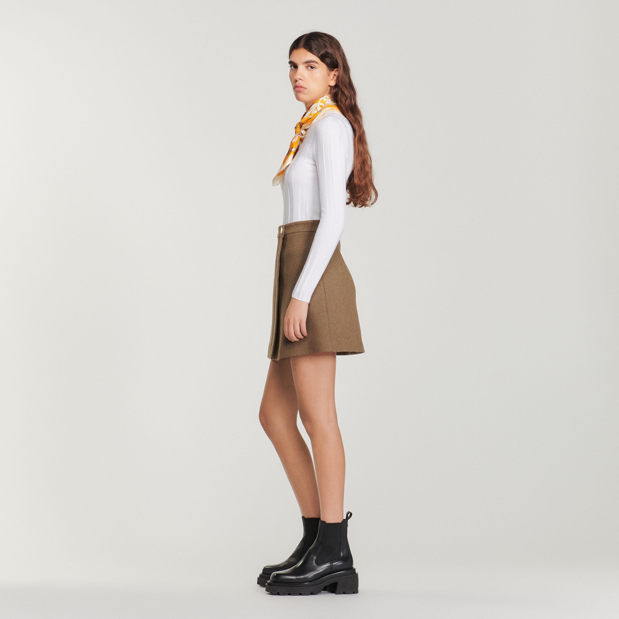 Short wraparound skirt - 7
