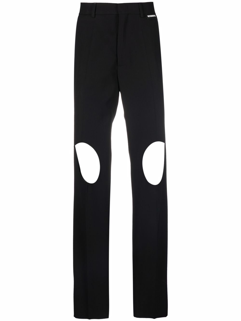 cut out-detail trousers - 1