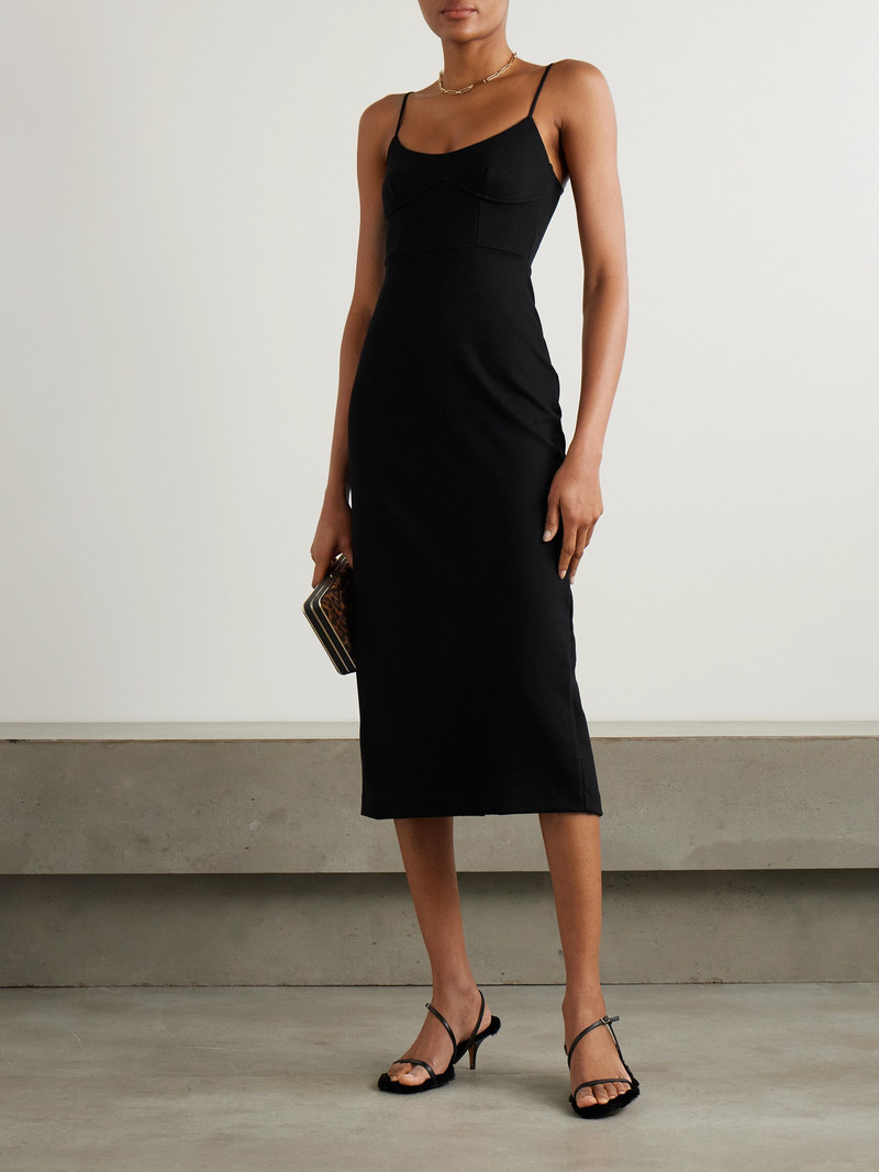 LESET Rio Corset Stretch-ponte Midi Dress outlook