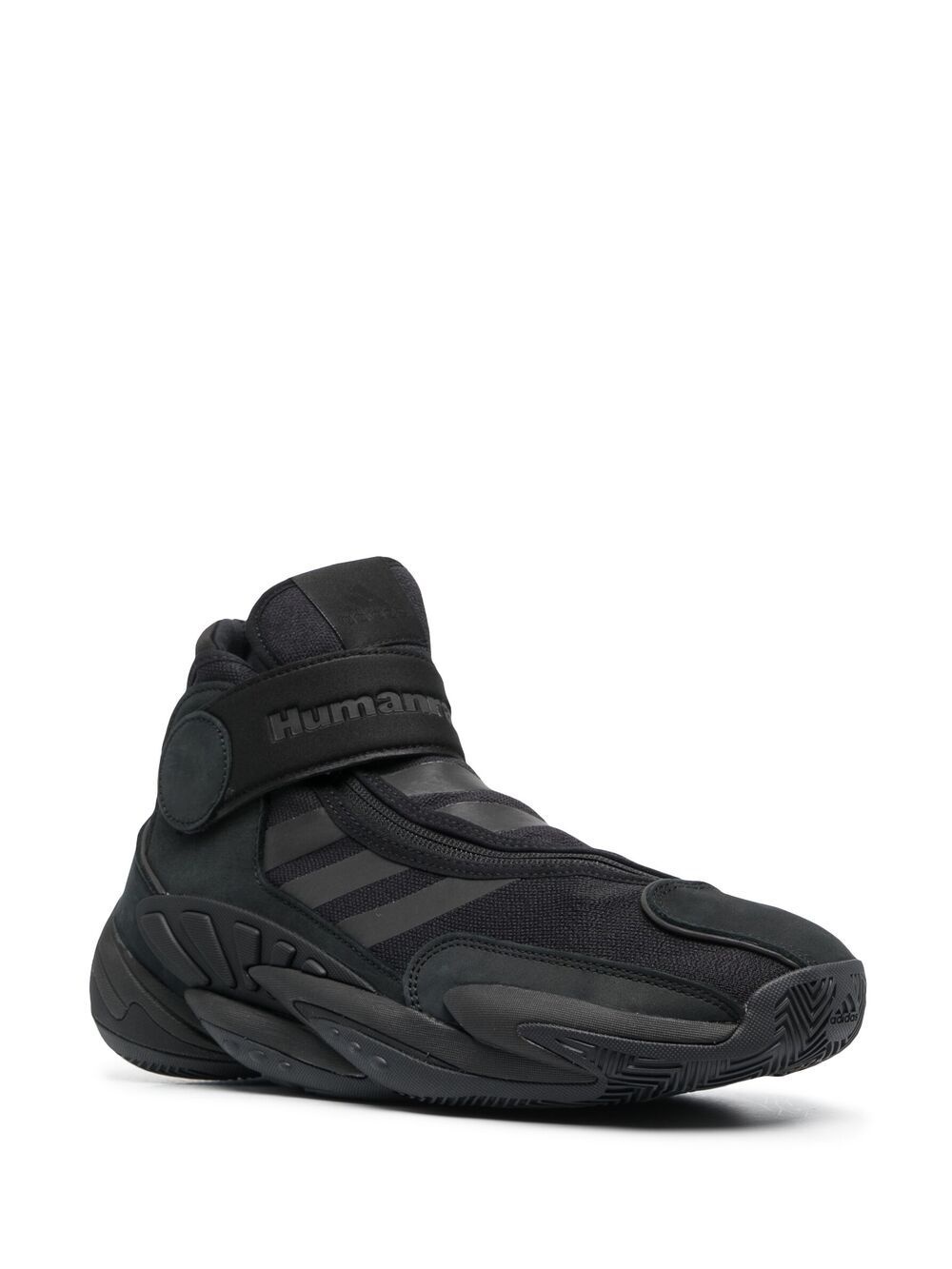 x Pharrell Williams Triple Black high-top sneakers - 2
