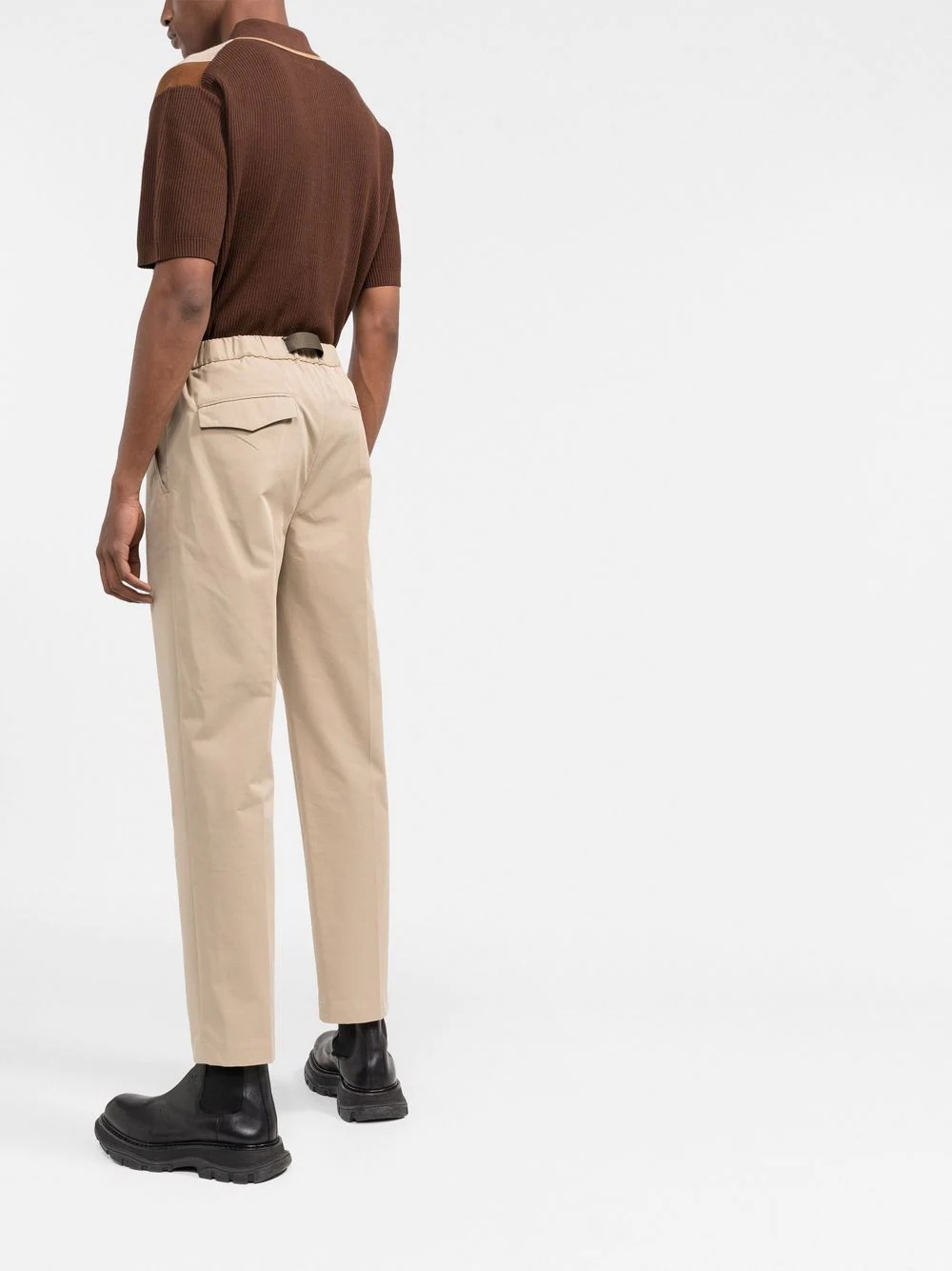 belted tailored trousers - 4