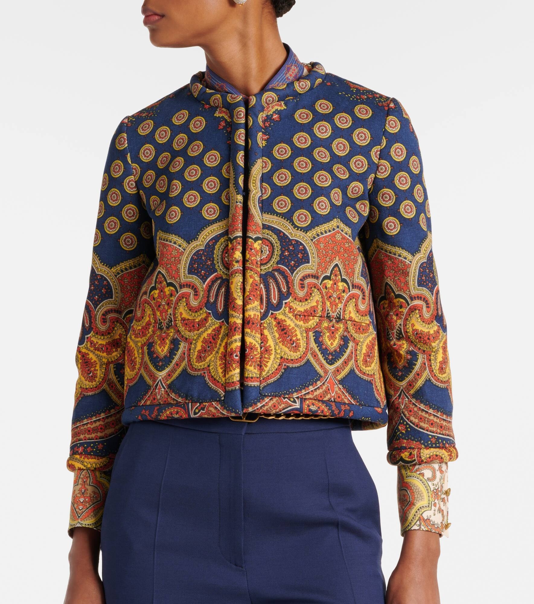 Voyage Imaginaire cotton jacket - 6