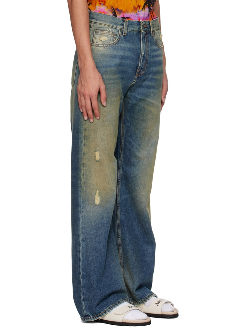 Blue Distressed Jeans 2