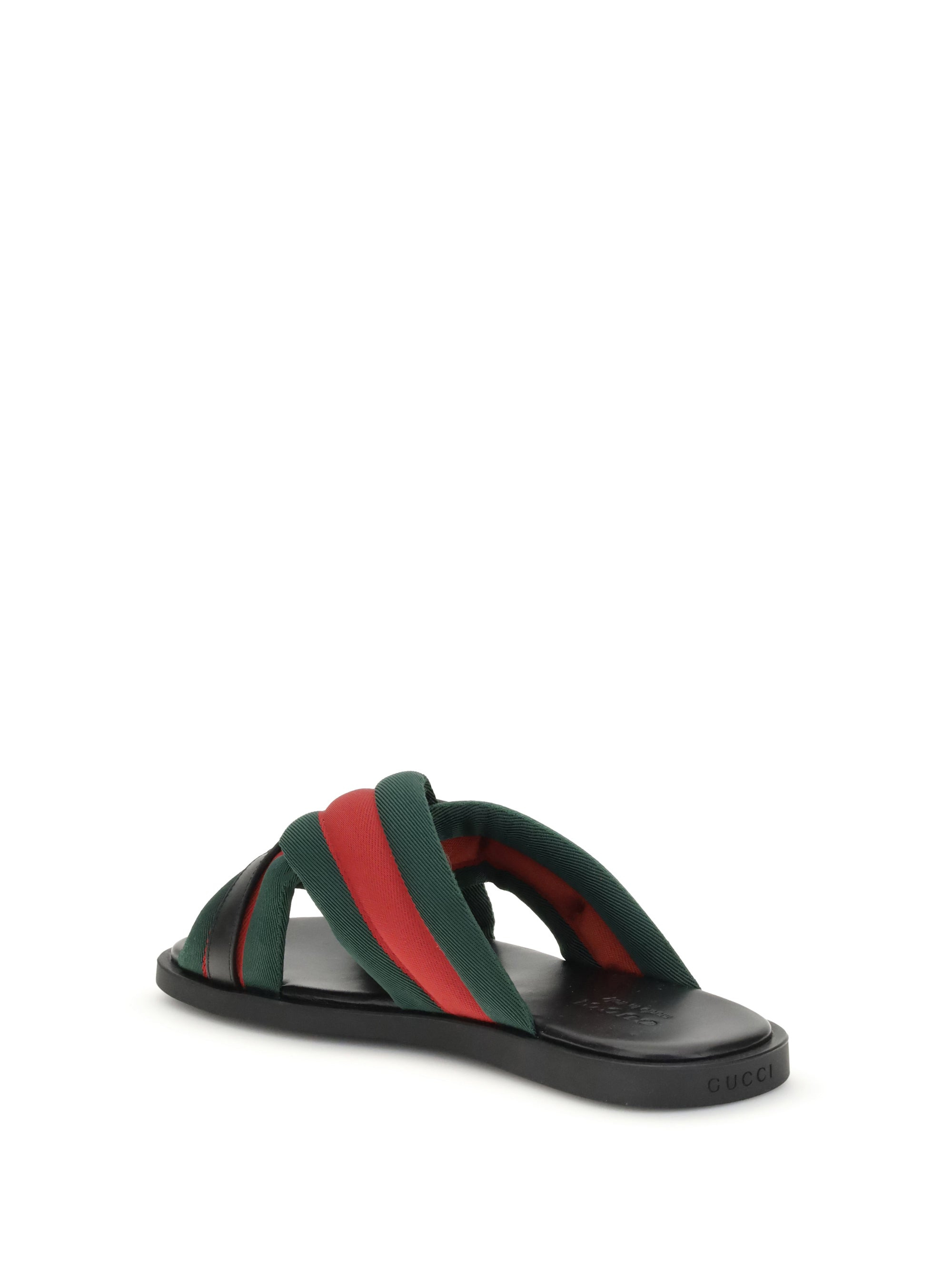 Gucci Men Web Sandals With Interlocking Gg - 3