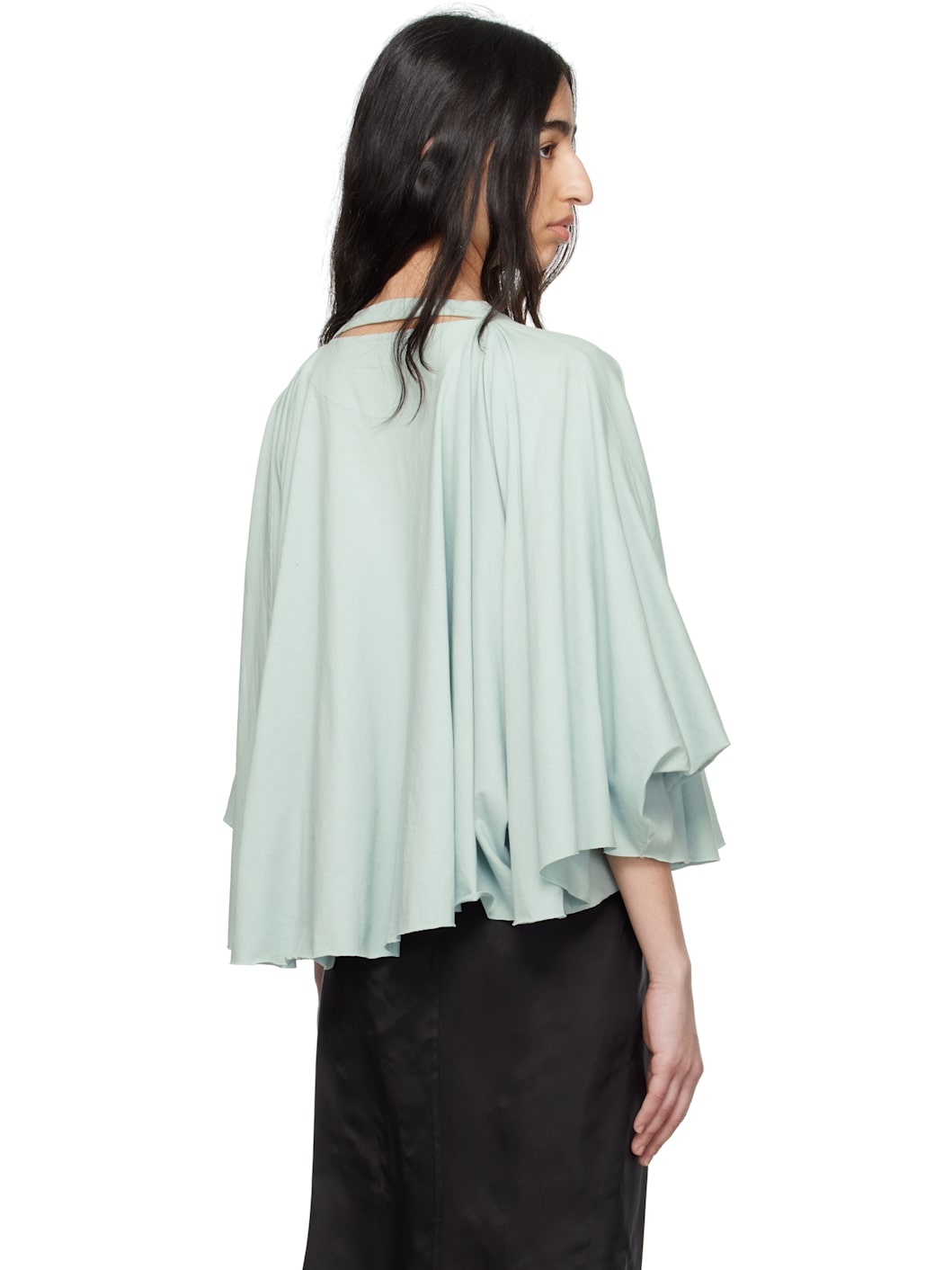 Blue Basic Jersey Long-Sleeved T-shirt - 3
