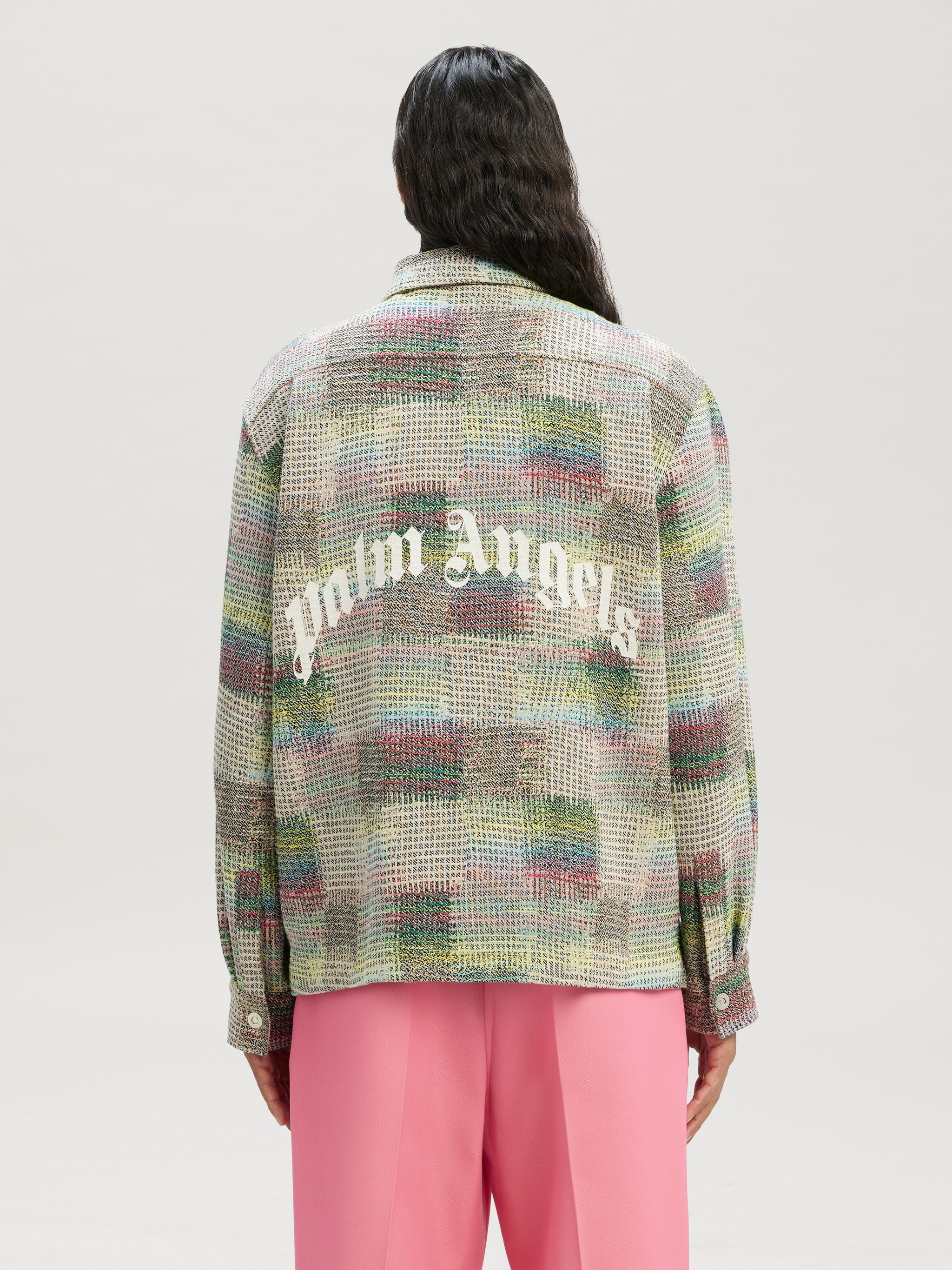 Jacquard Curved Logo Overshirt - 5