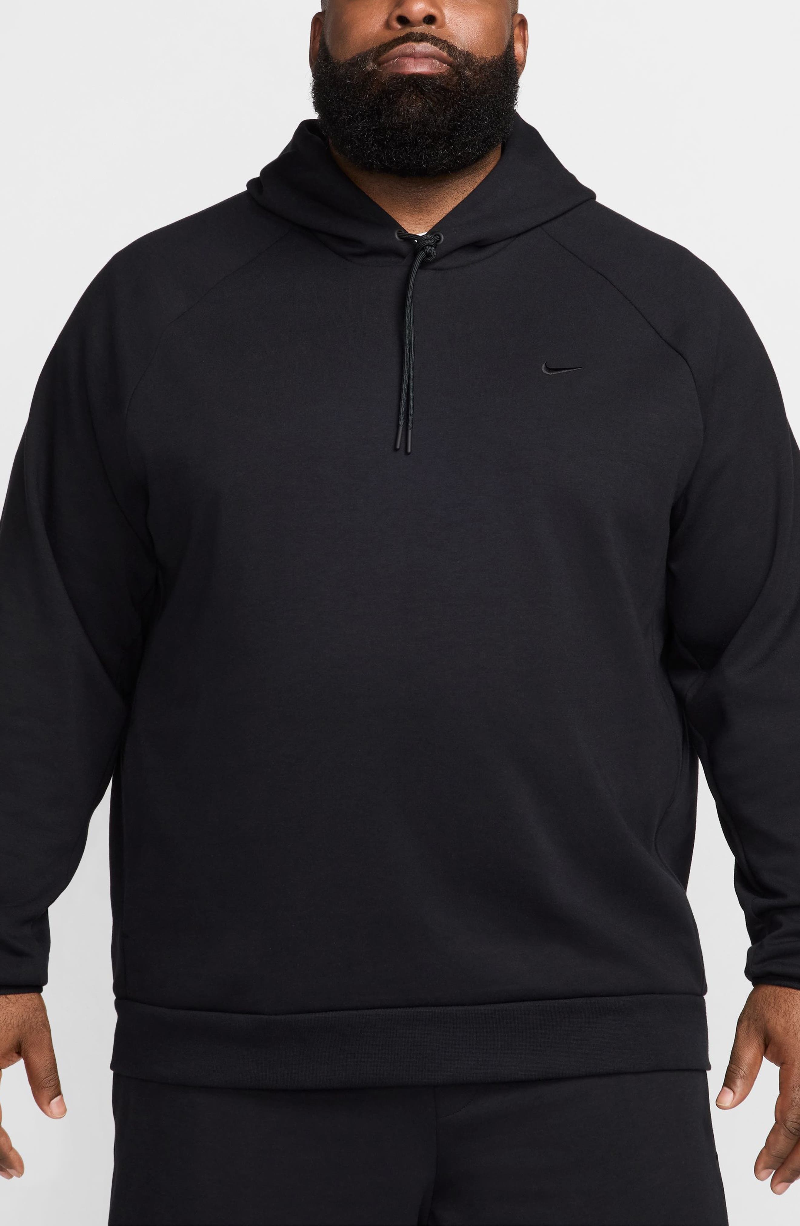Nike Primary Dri-FIT Hoodie in Black/Black at Nordstrom - 3