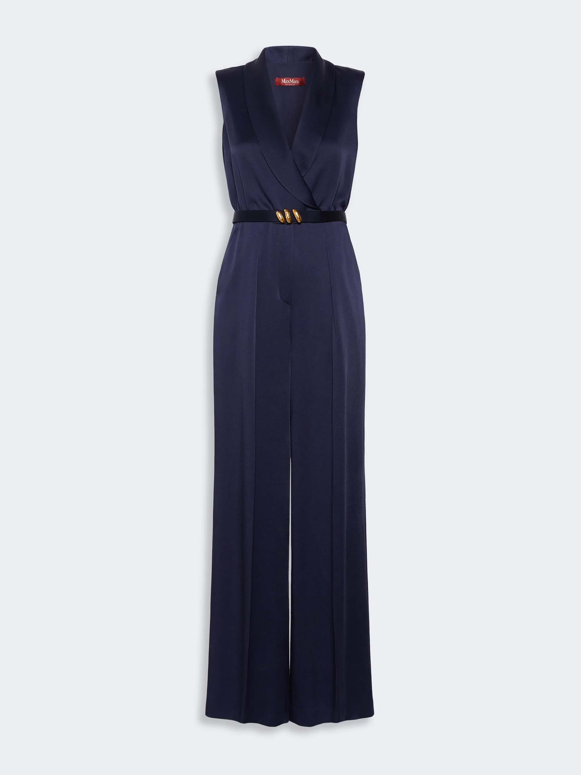 ORARIO Envers satin Tuxedo jumpsuit - MIDNIGHTBLUE - 1