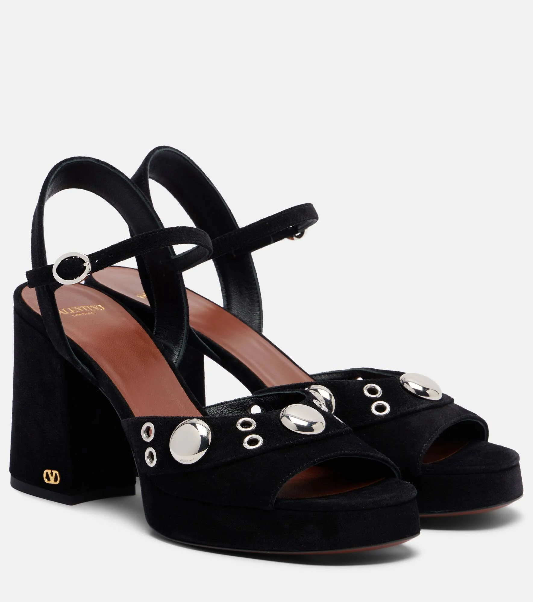 Embellished leather sandals - 1