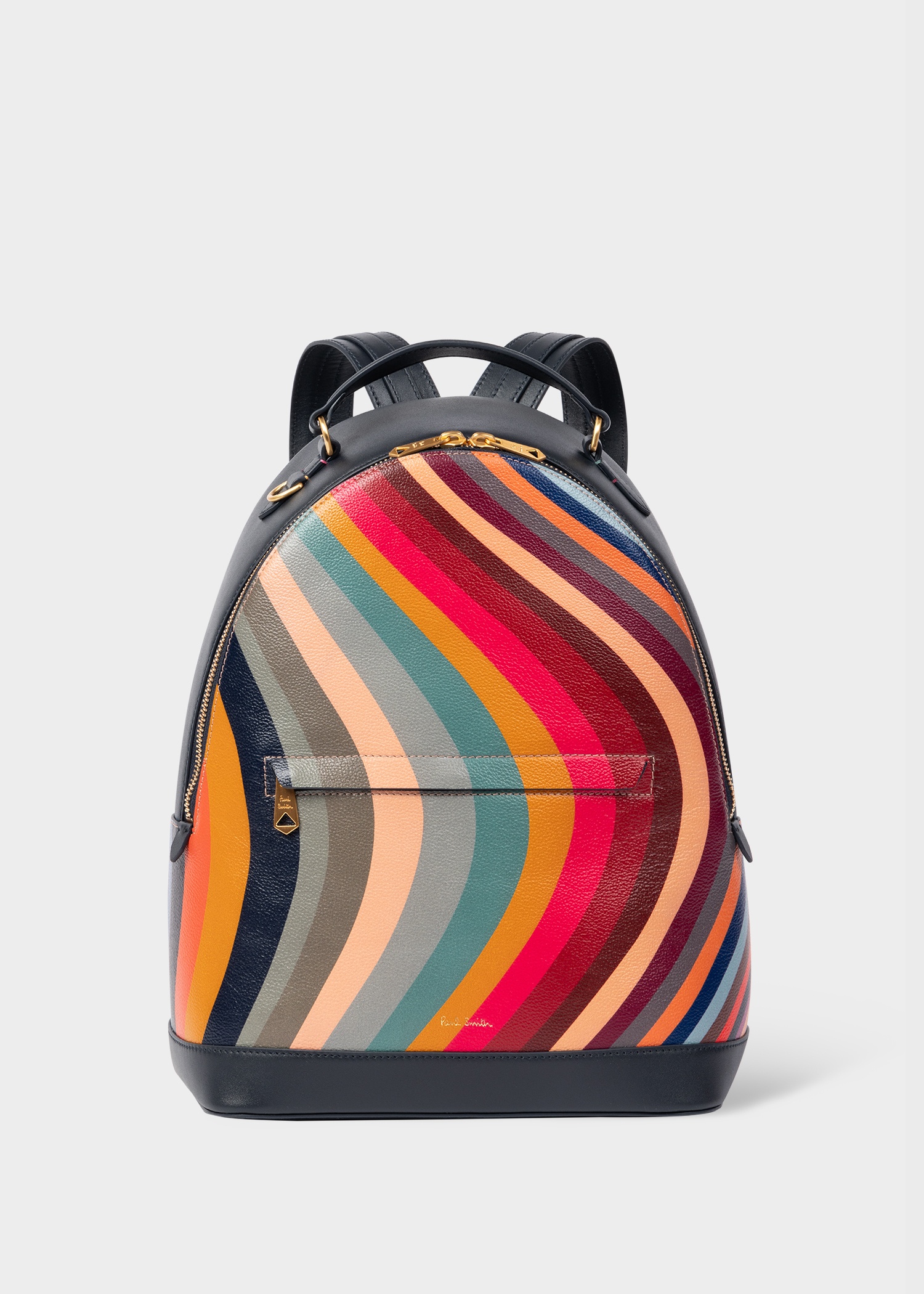 Leather 'Swirl' Backpack - 1