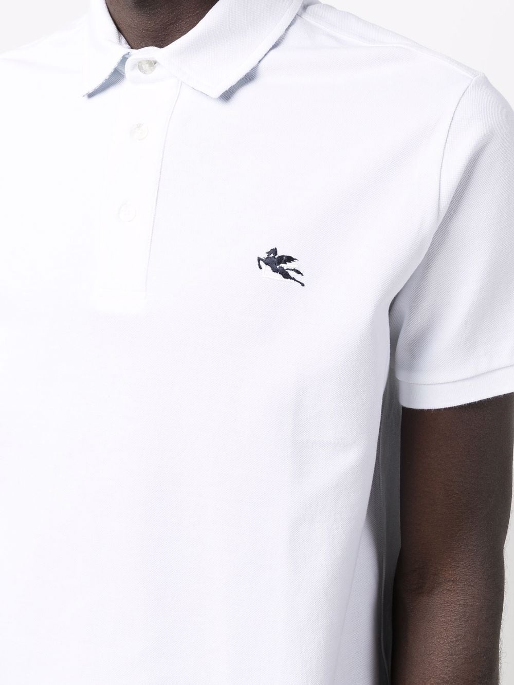 embroidered-motif polo shirt - 5