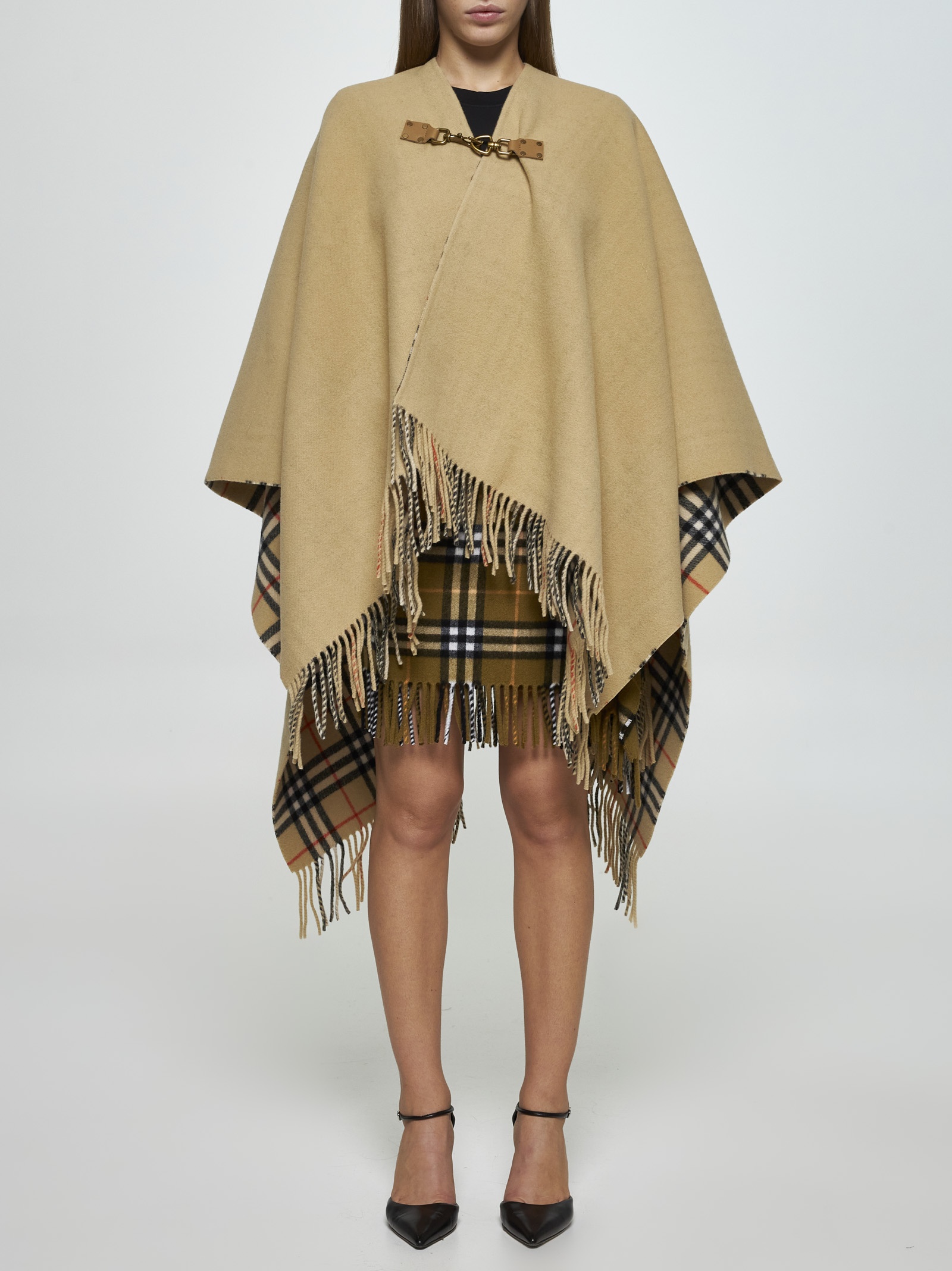 Wool double-face cape - 2