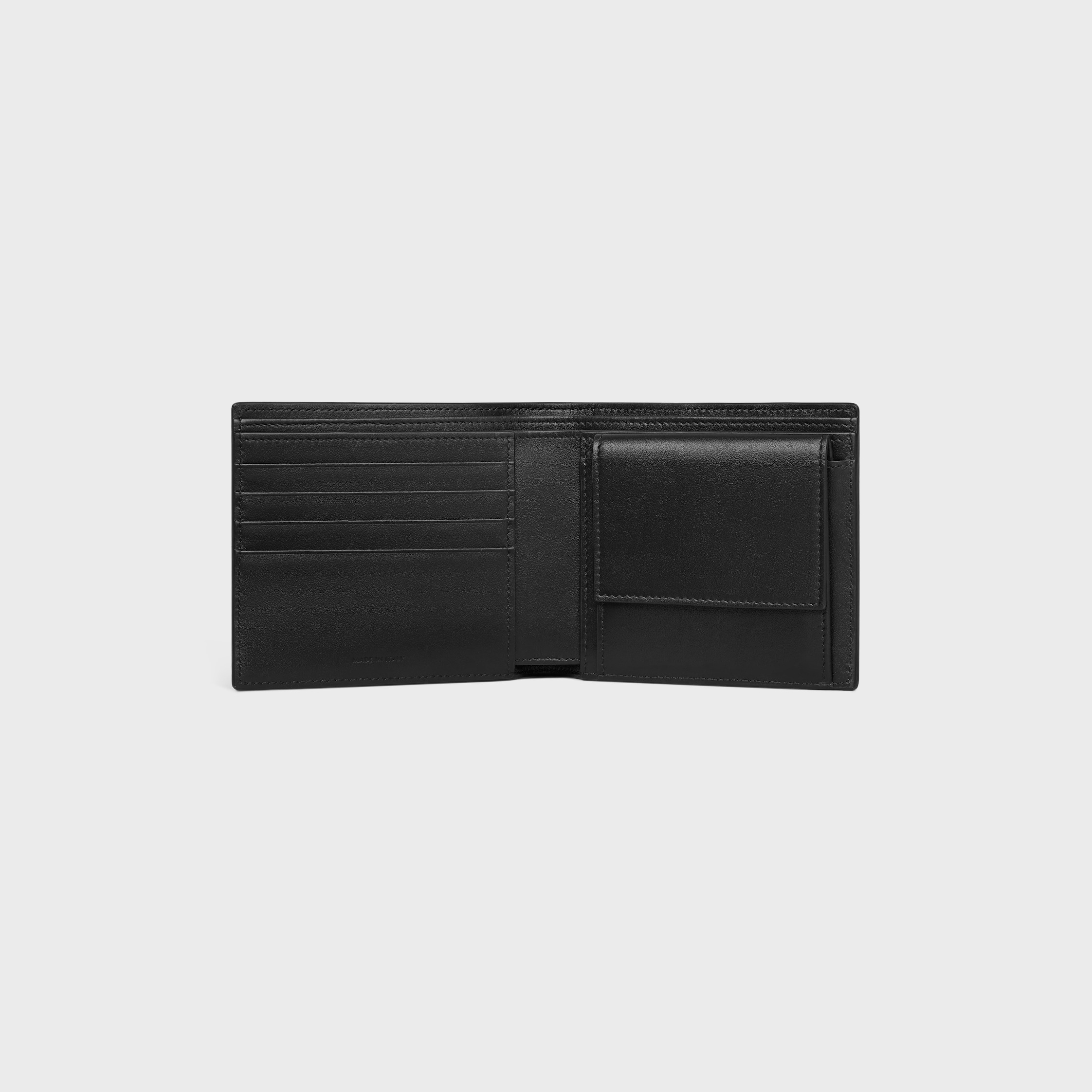 Bi-fold Wallet with Coin Compartment in Crocodile Embossed Calfskin - 4
