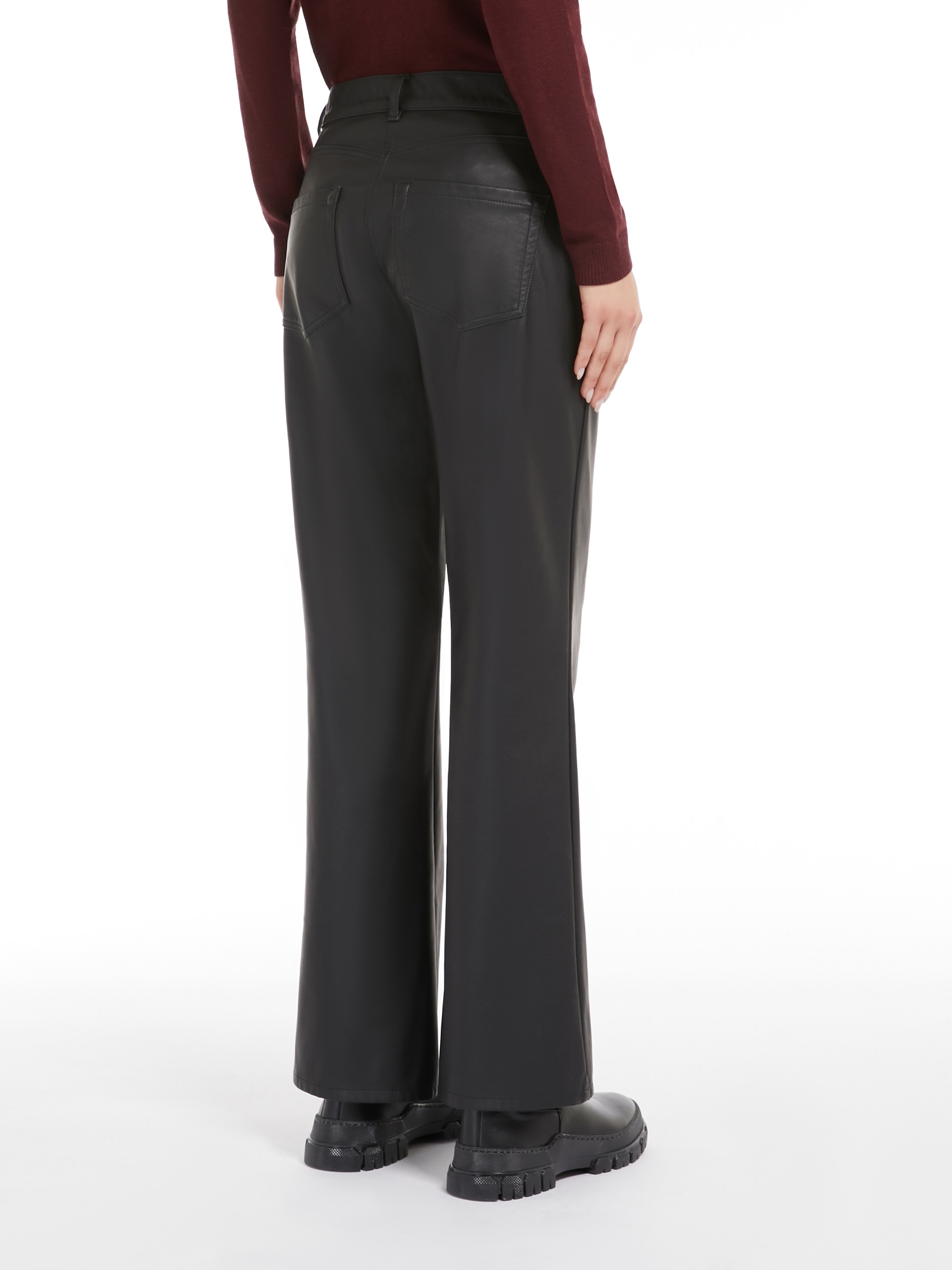CALIFFO Coated fabric trousers - 4