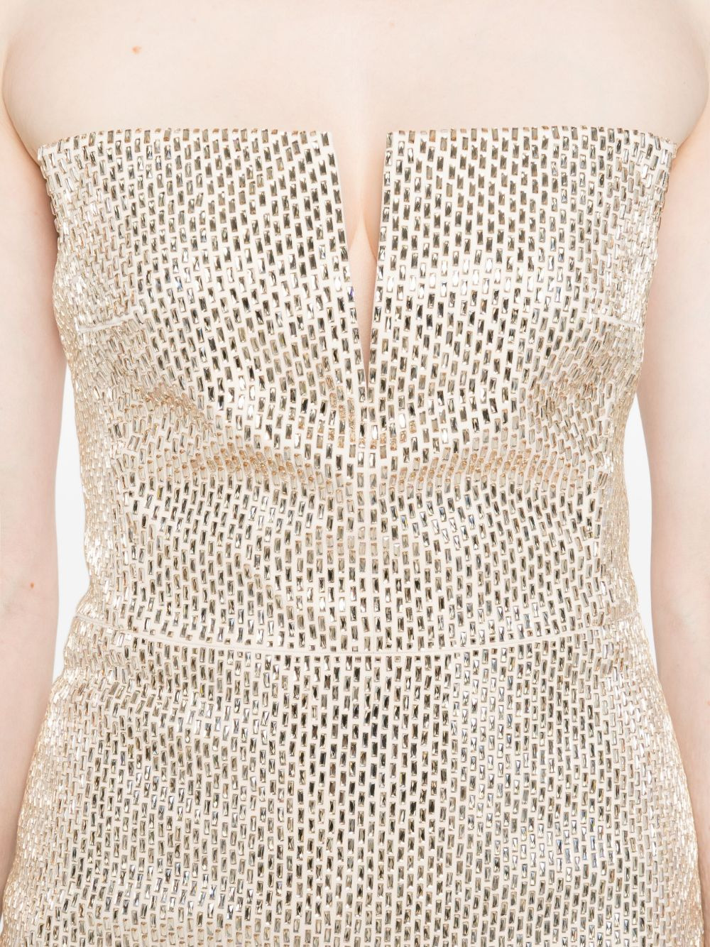 embellished strapless dress - 5