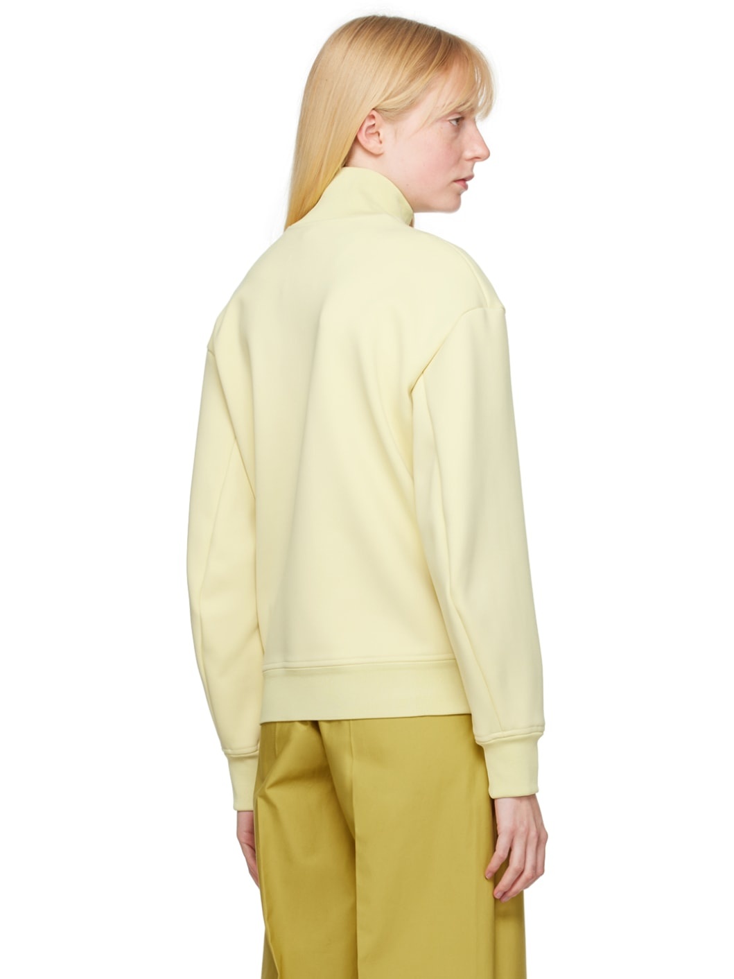 Yellow Embroidered Bomber Jacket - 3