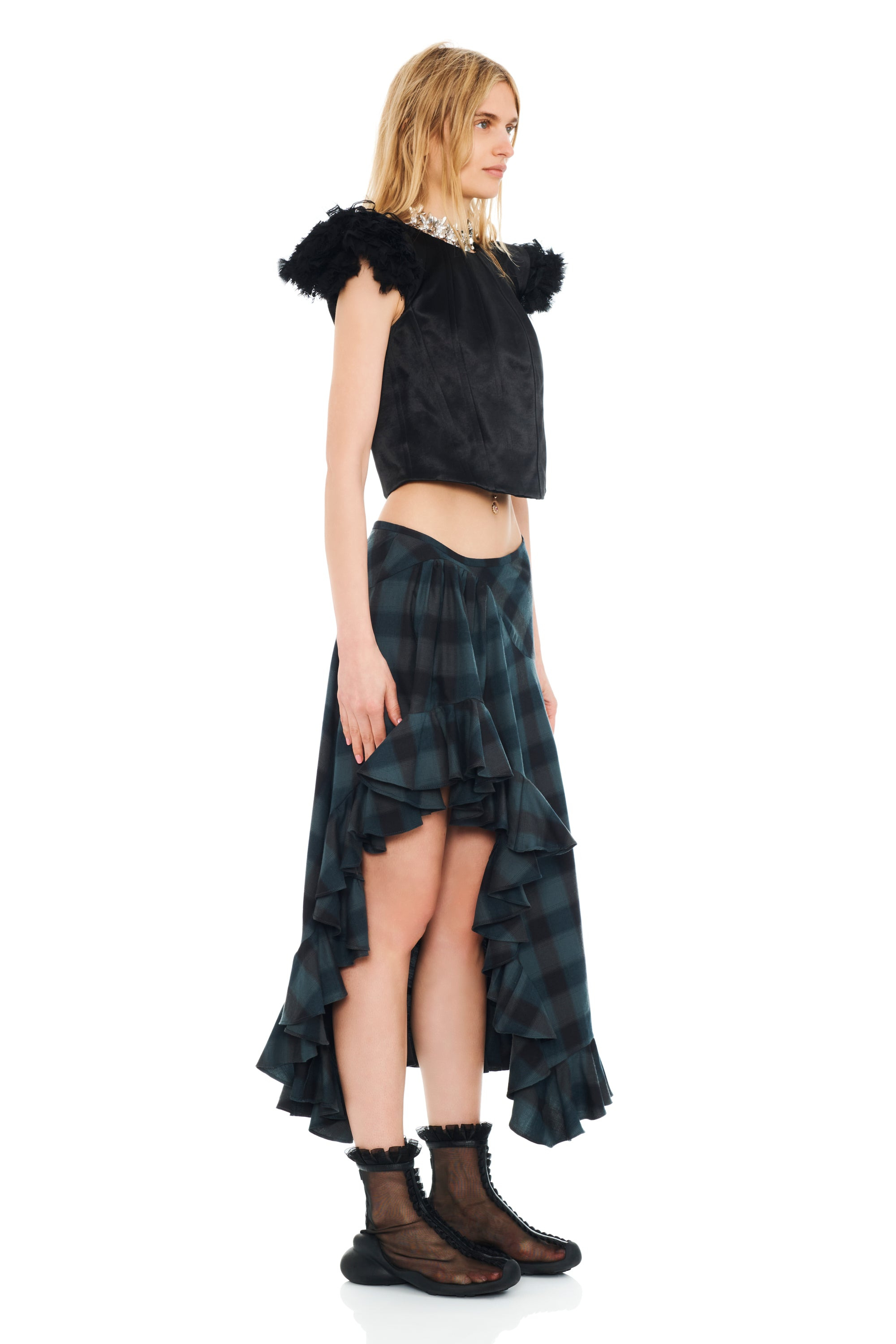 SEA PINE PLAID FLORIST SKIRT - 3