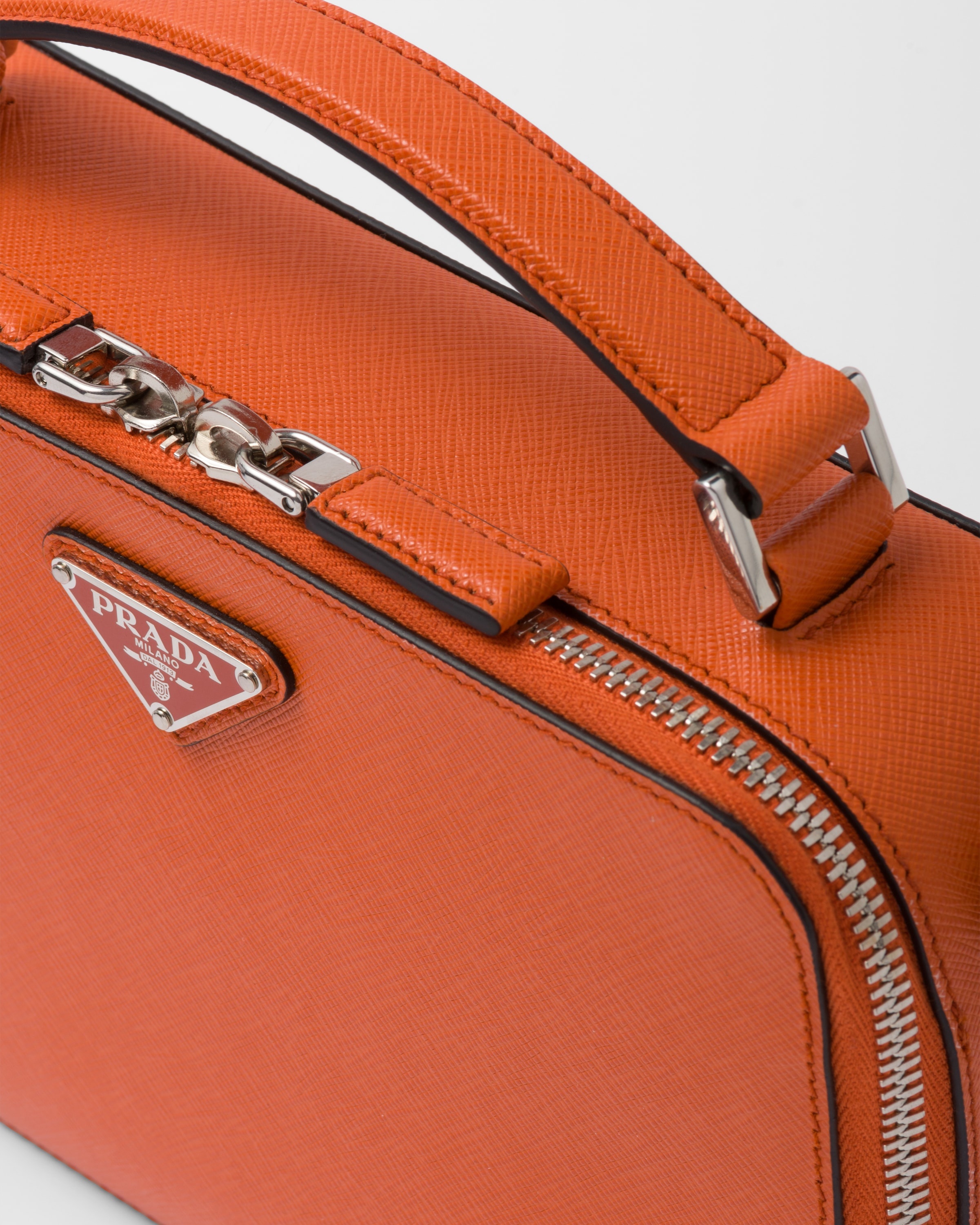 Medium Prada Brique Saffiano leather bag - 6