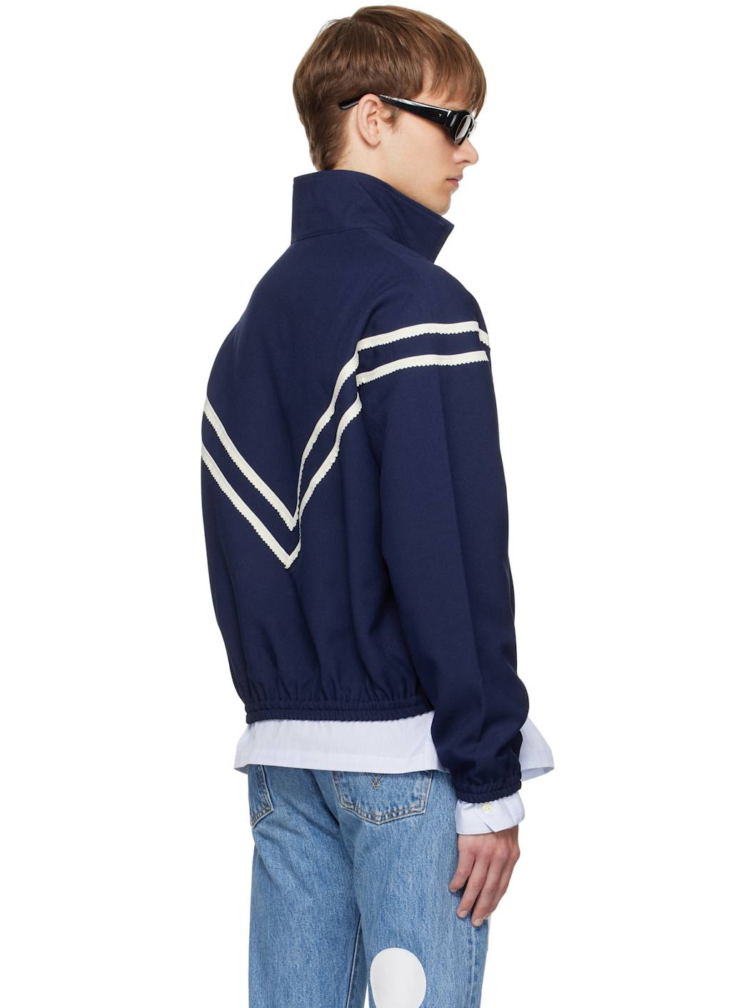 Navy Pinking Corded Jacket - 3
